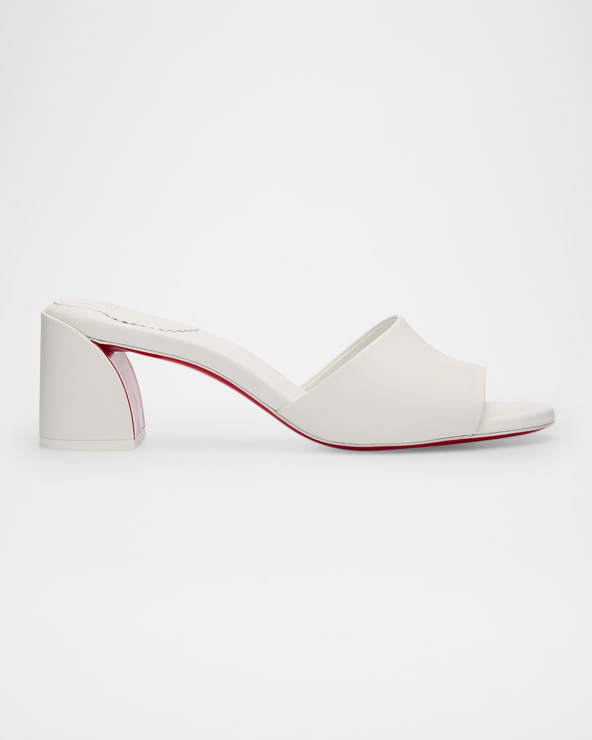 Shop Christian Louboutin Jane Leather Red Sole Mule Sandals