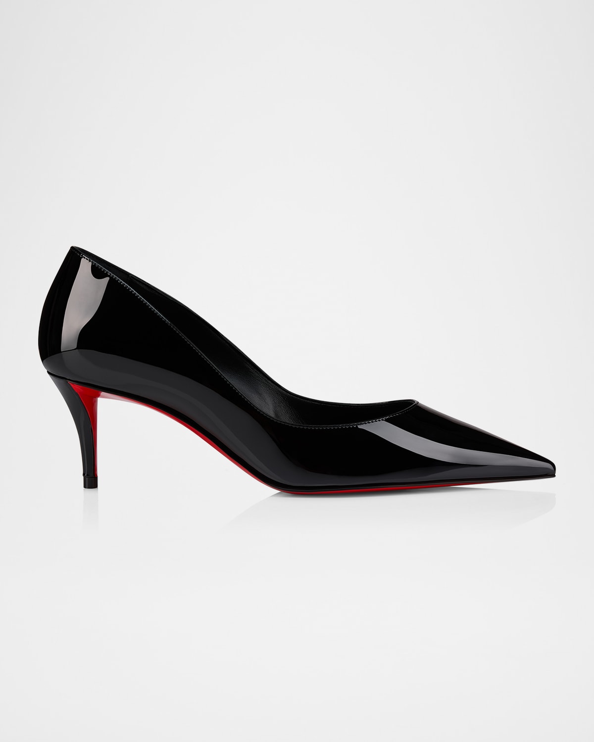 Shop Christian Louboutin Miss Z Patent Red Sole Pumps In Black