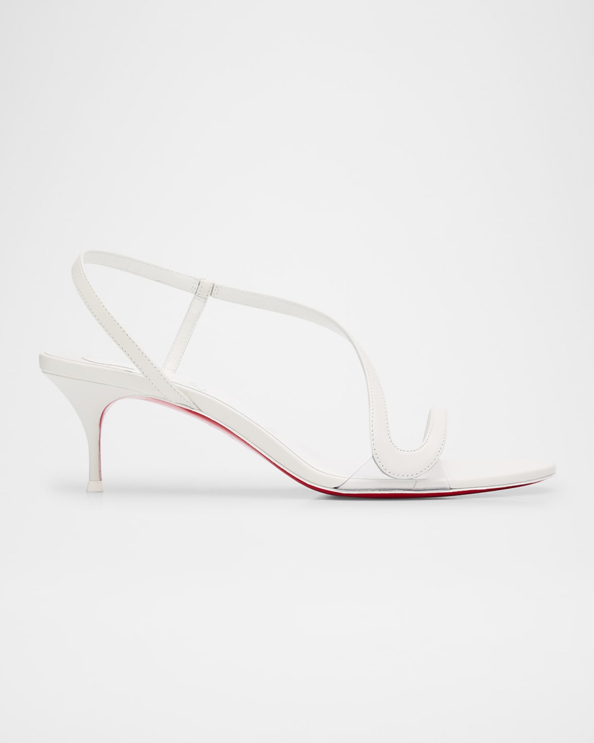 Christian Louboutin Rosalie Leather Red Sole Slingback Sandals