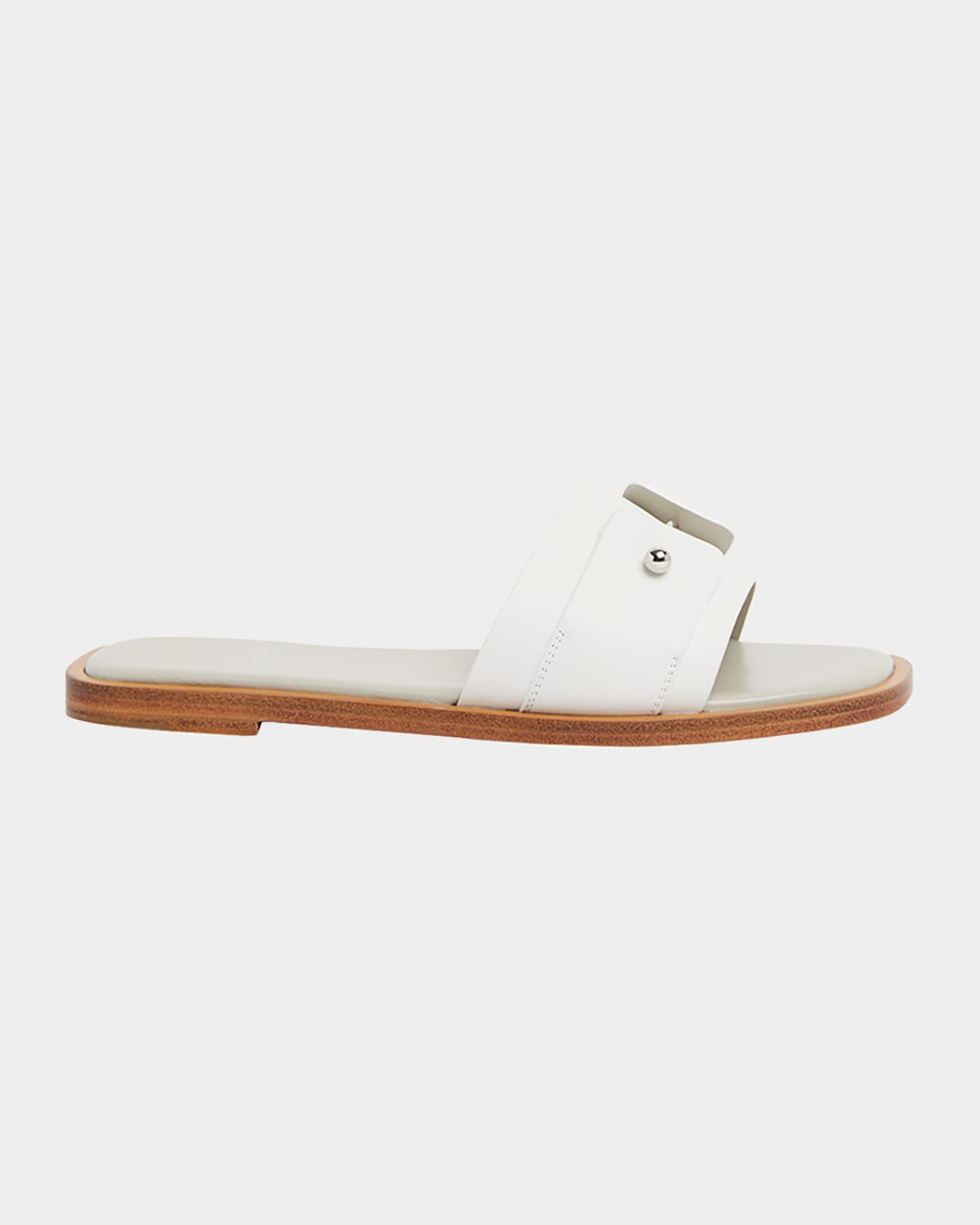 Christian Louboutin Chambelimule Donna Leather Mules In White