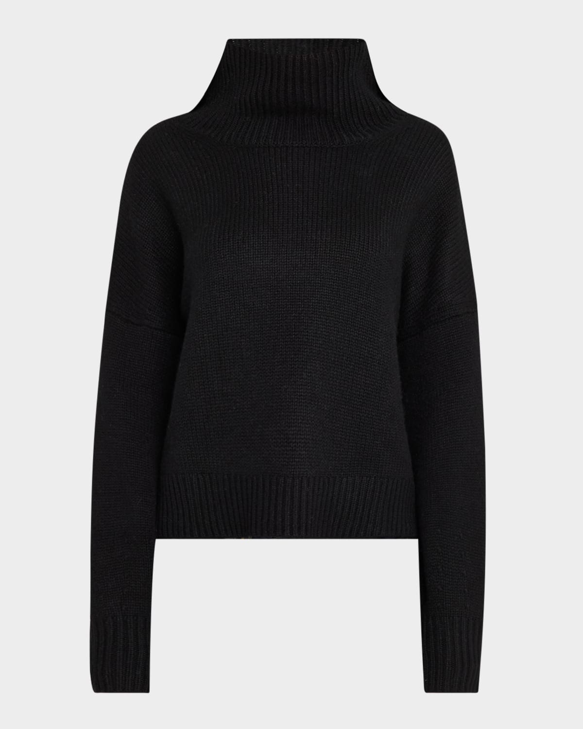 Naadam Oversized Luxe Cashmere Turtleneck In Black