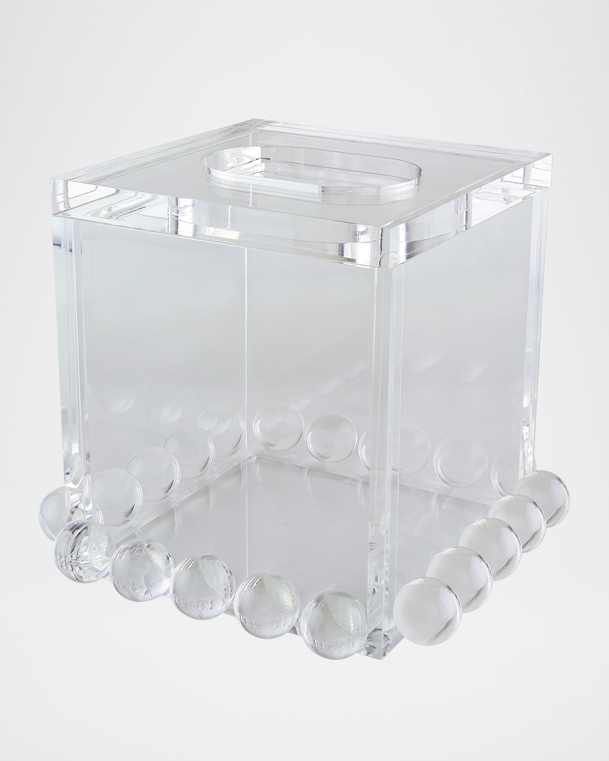 Tizo Lucite Bubble Tissue Box Cover In Clear
