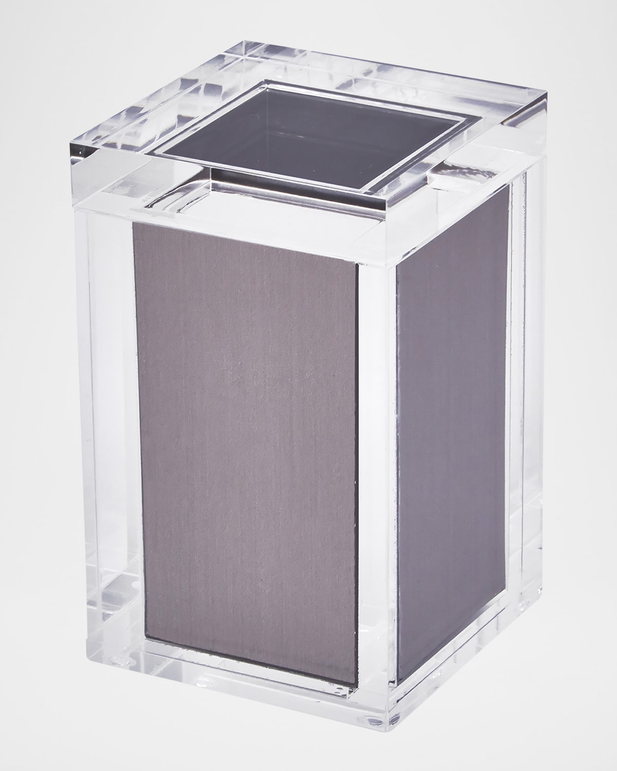Tizo Lucite Canister With Lid In Silver