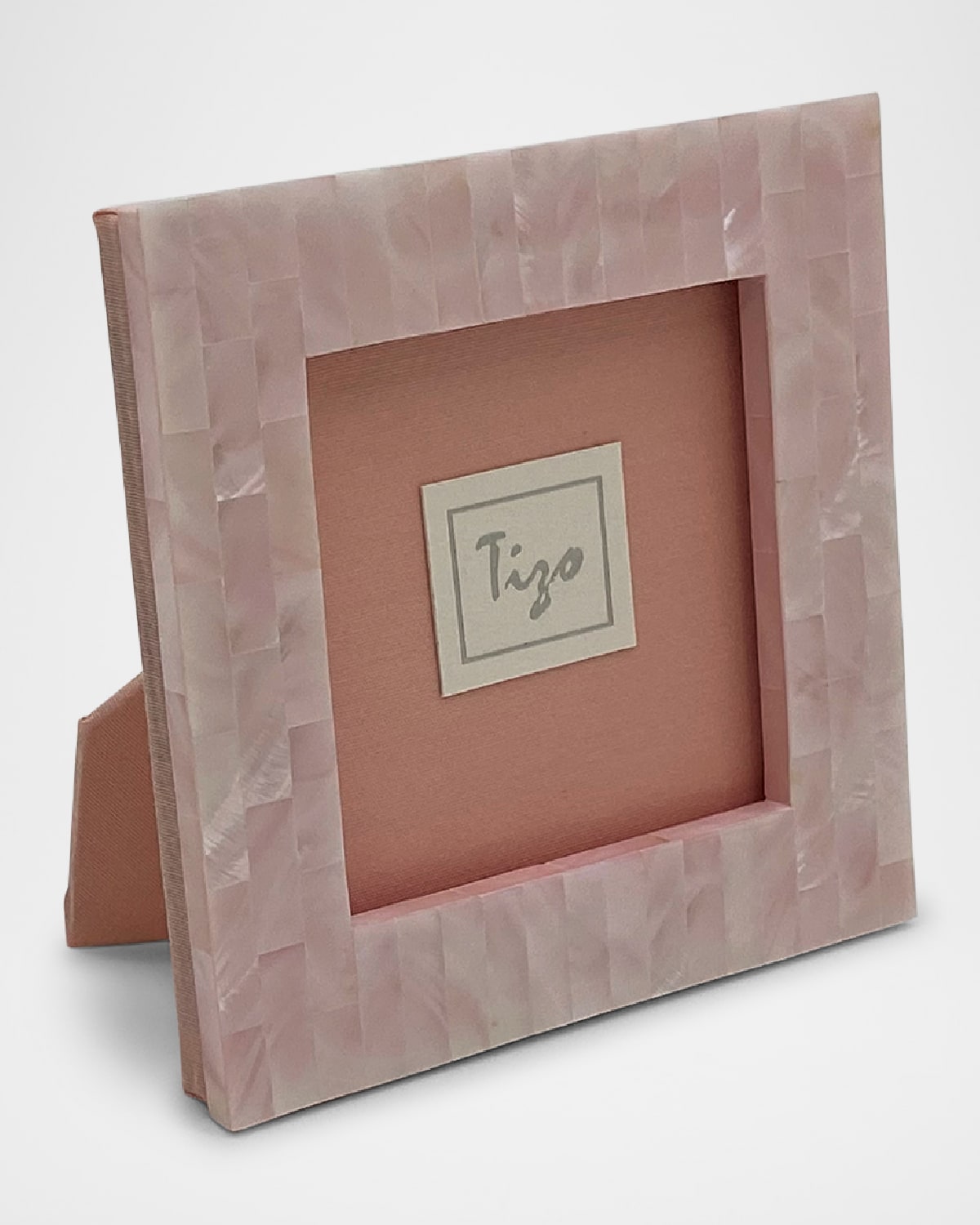 Tizo Mother Of Pearl Frame, 3" X 3" In Pink