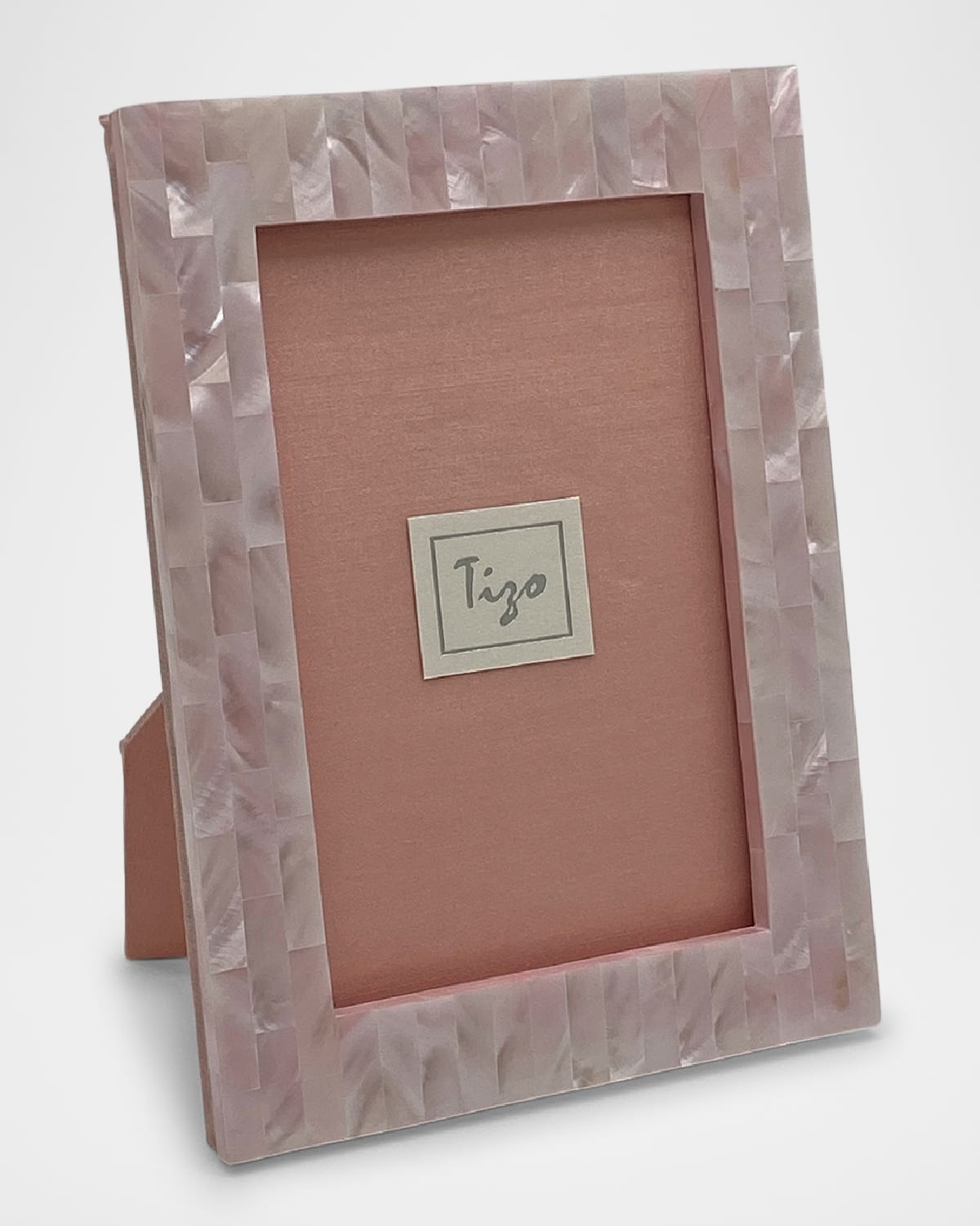 Tizo Mother Of Pearl 4 X 6 Picture Frame In Pink