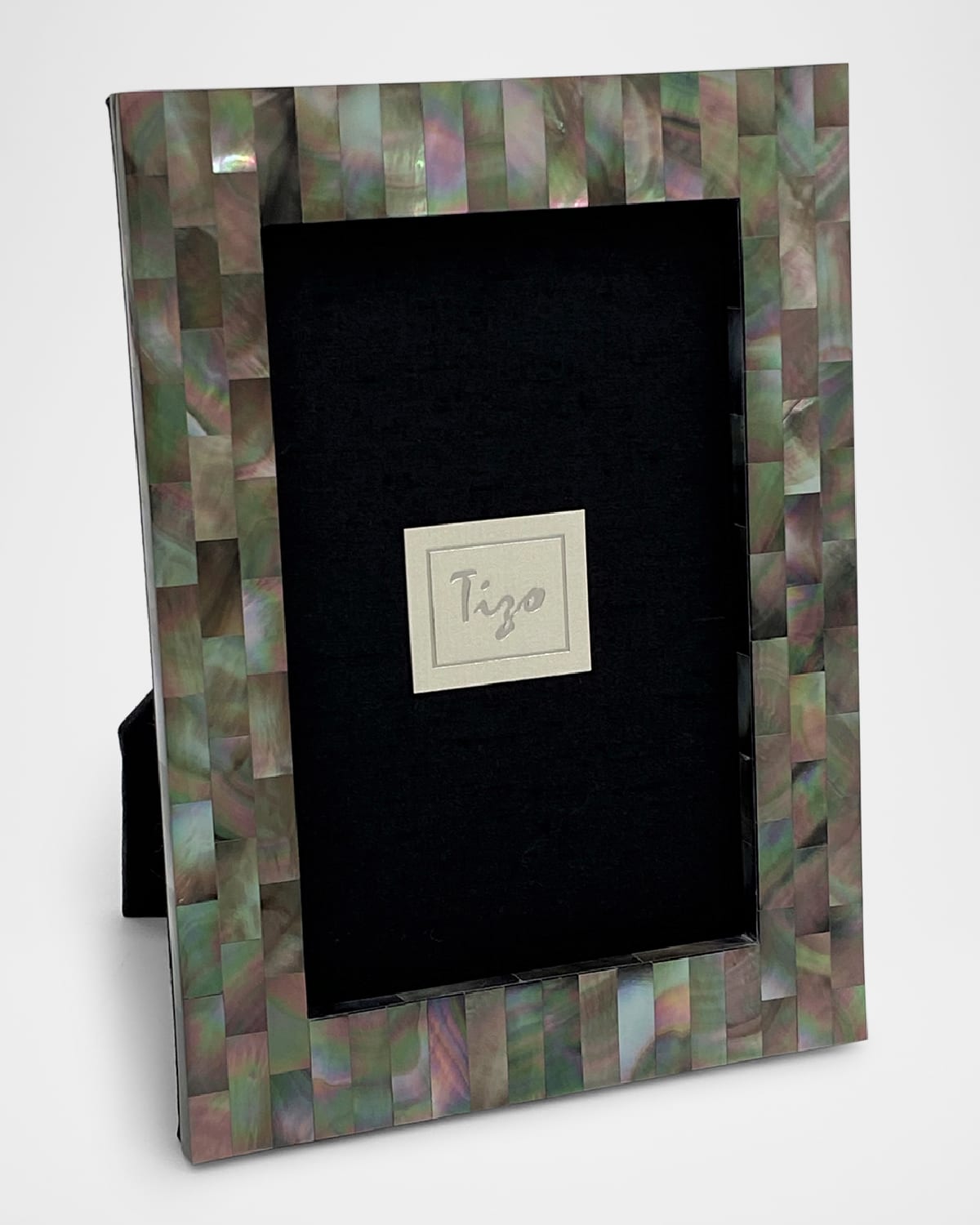 Tizo Mother Of Pearl Frame, 5" X 7" In Black