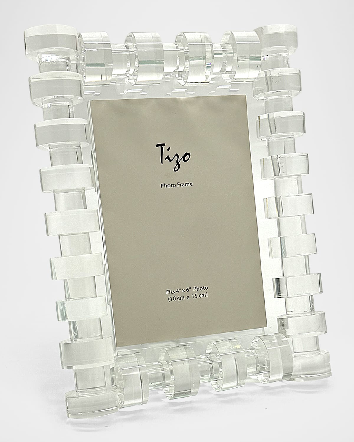 Tizo Crystal Rings Frame, 4" X 6" In Metallic