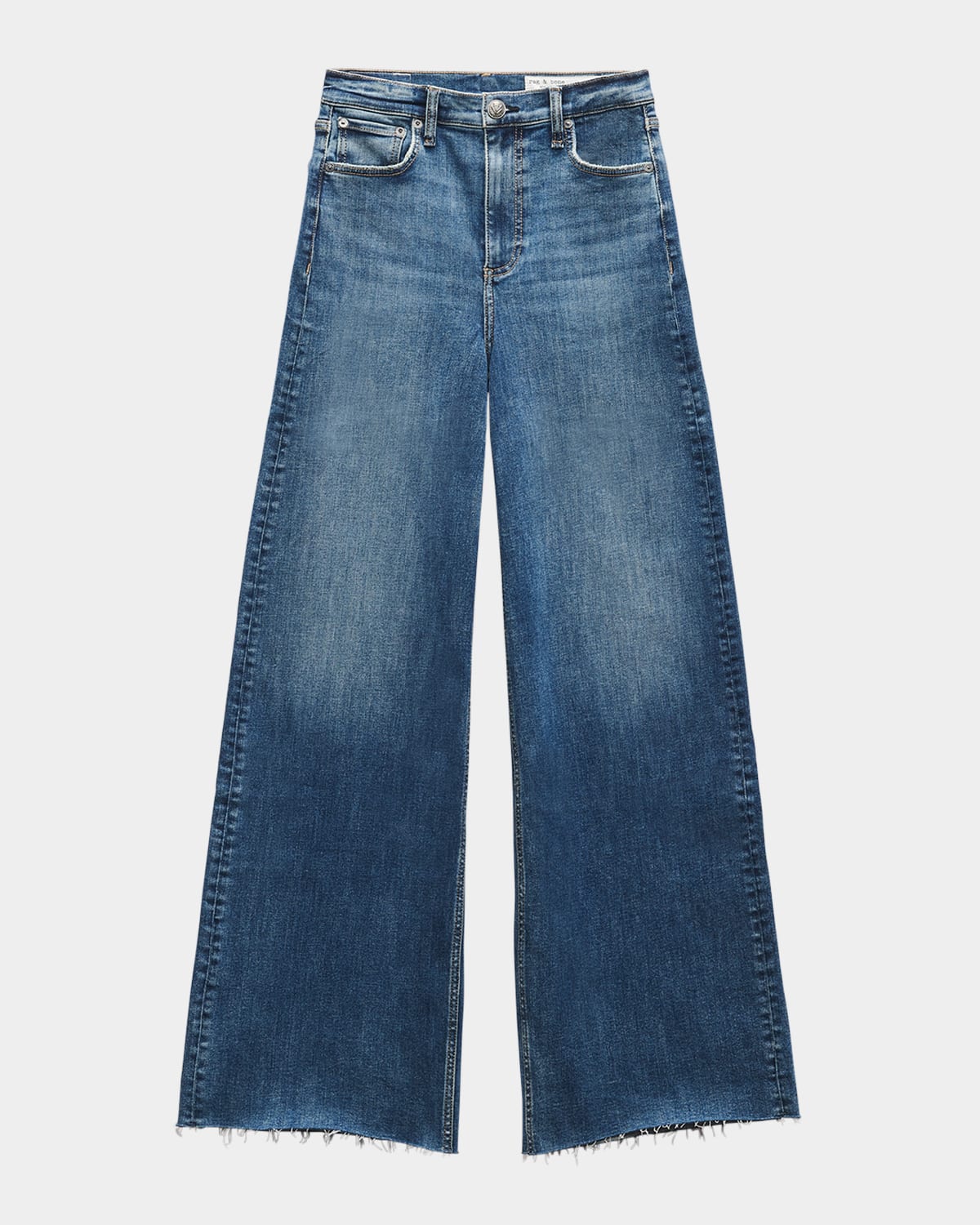 Rag & Bone Flexi Sofie High-rise Wide-leg Jeans In Willow