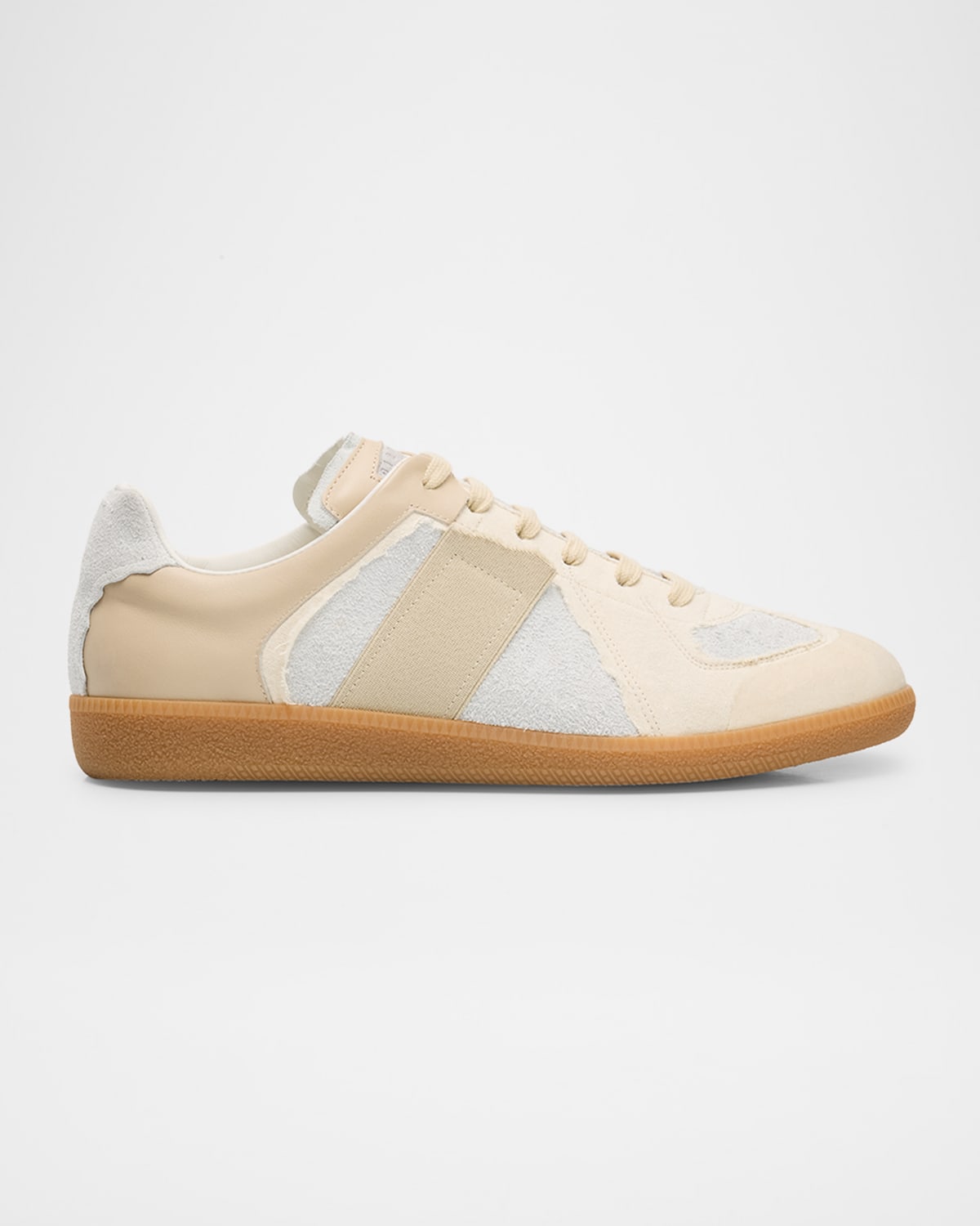 MAISON MARGIELA MEN'S REPLICA INSIDE OUT SUEDE SNEAKERS 