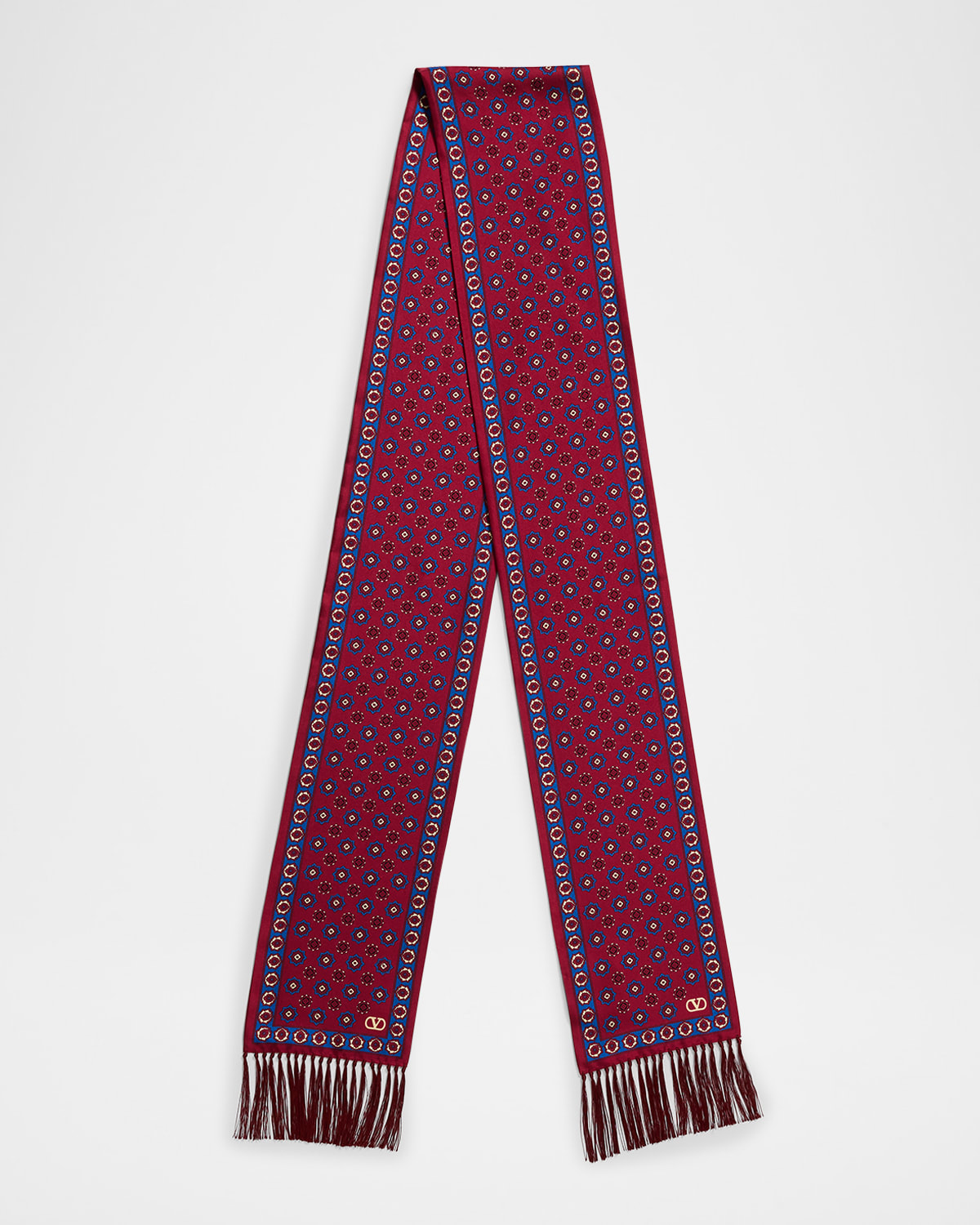 Men's Medallion VLogo Twill Scarf