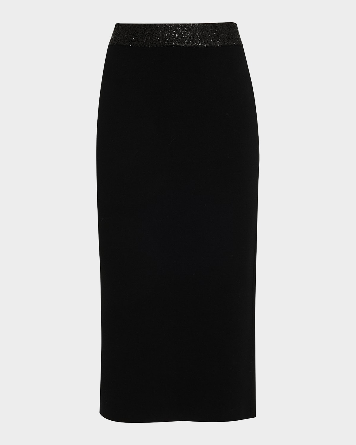 A.l.c Jane Embellished Knit Midi Skirt In Black