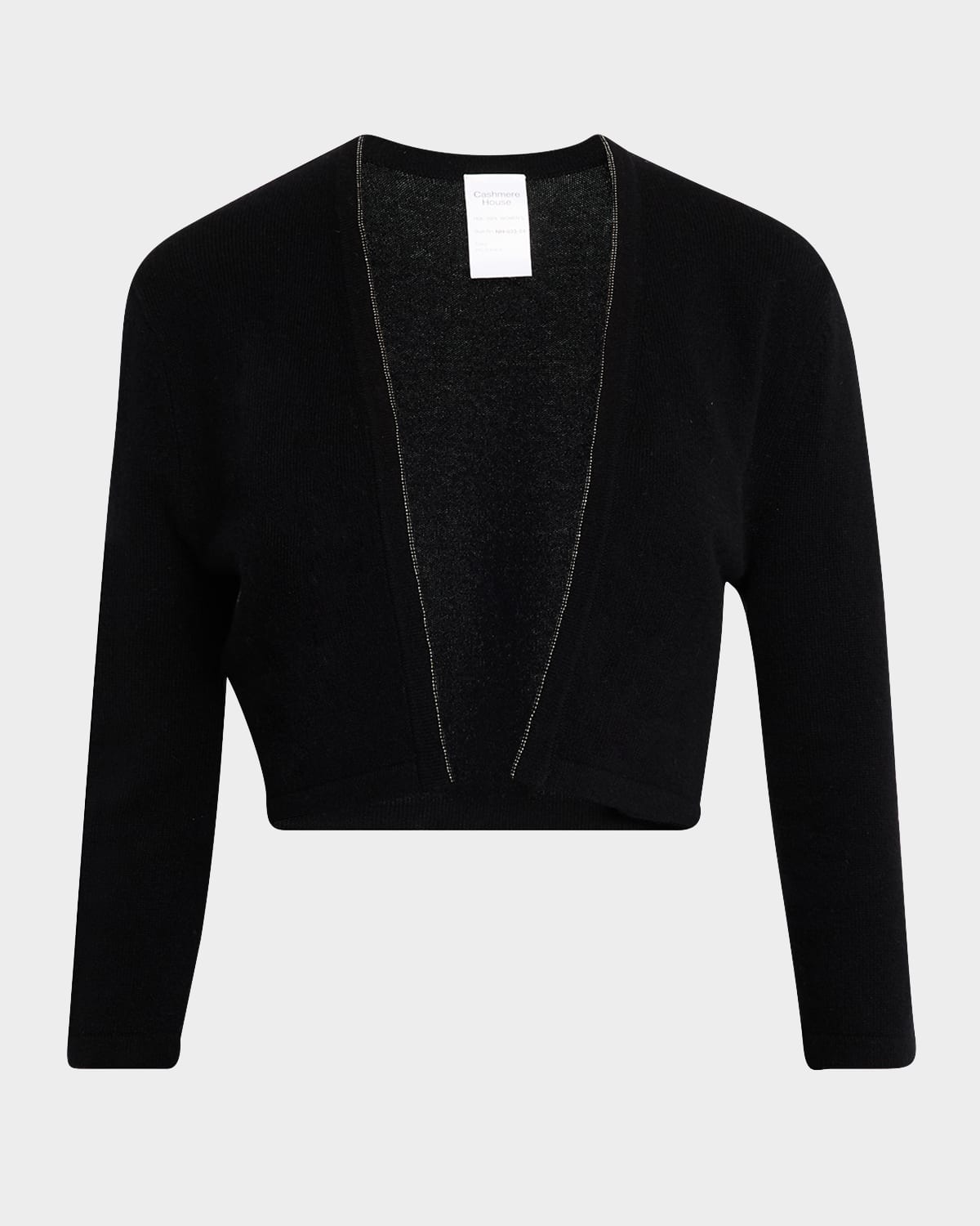 Cashmere Chain-Trim Shrug