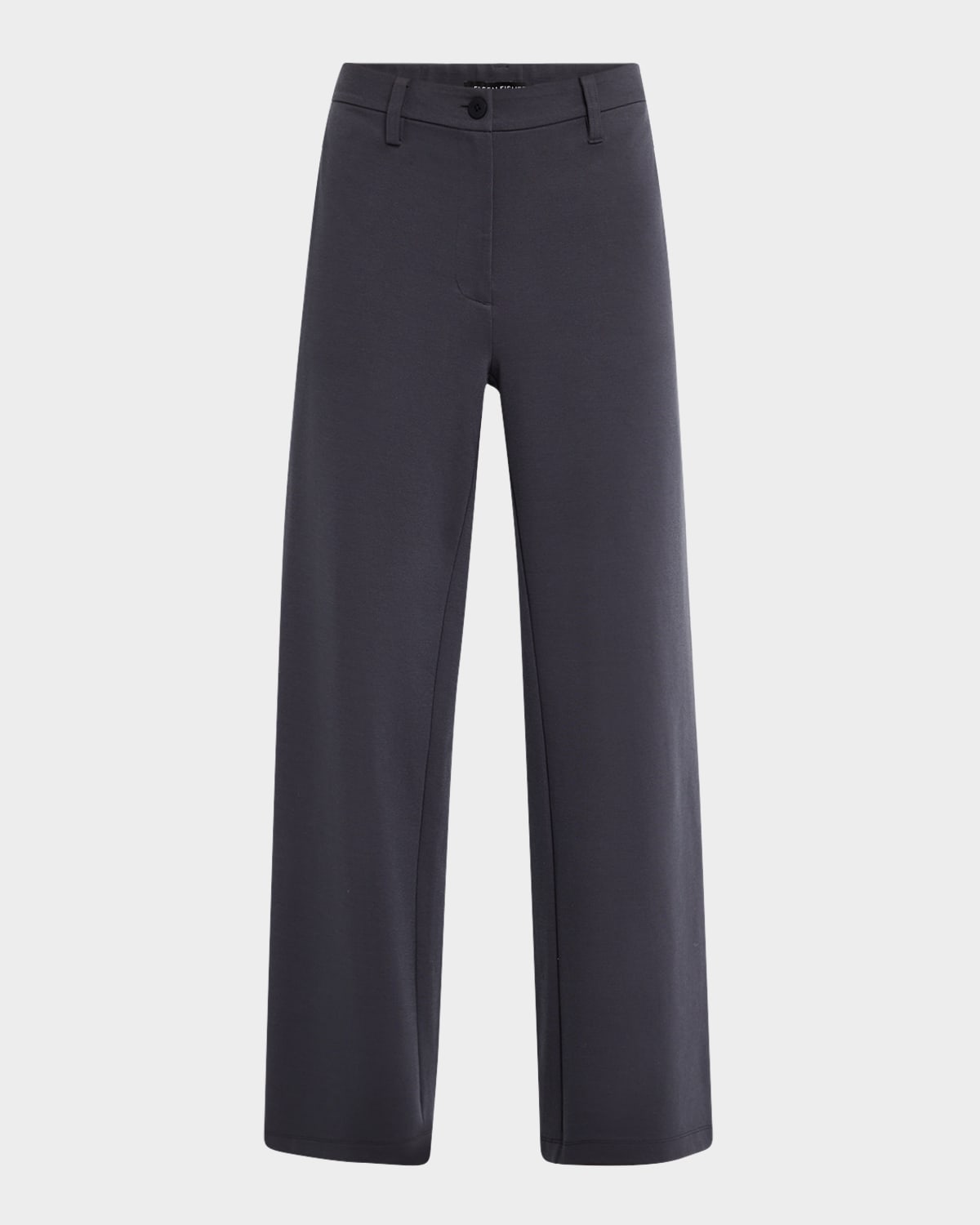 EILEEN FISHER PETITE WIDE-LEG FLEX PONTE TROUSERS 