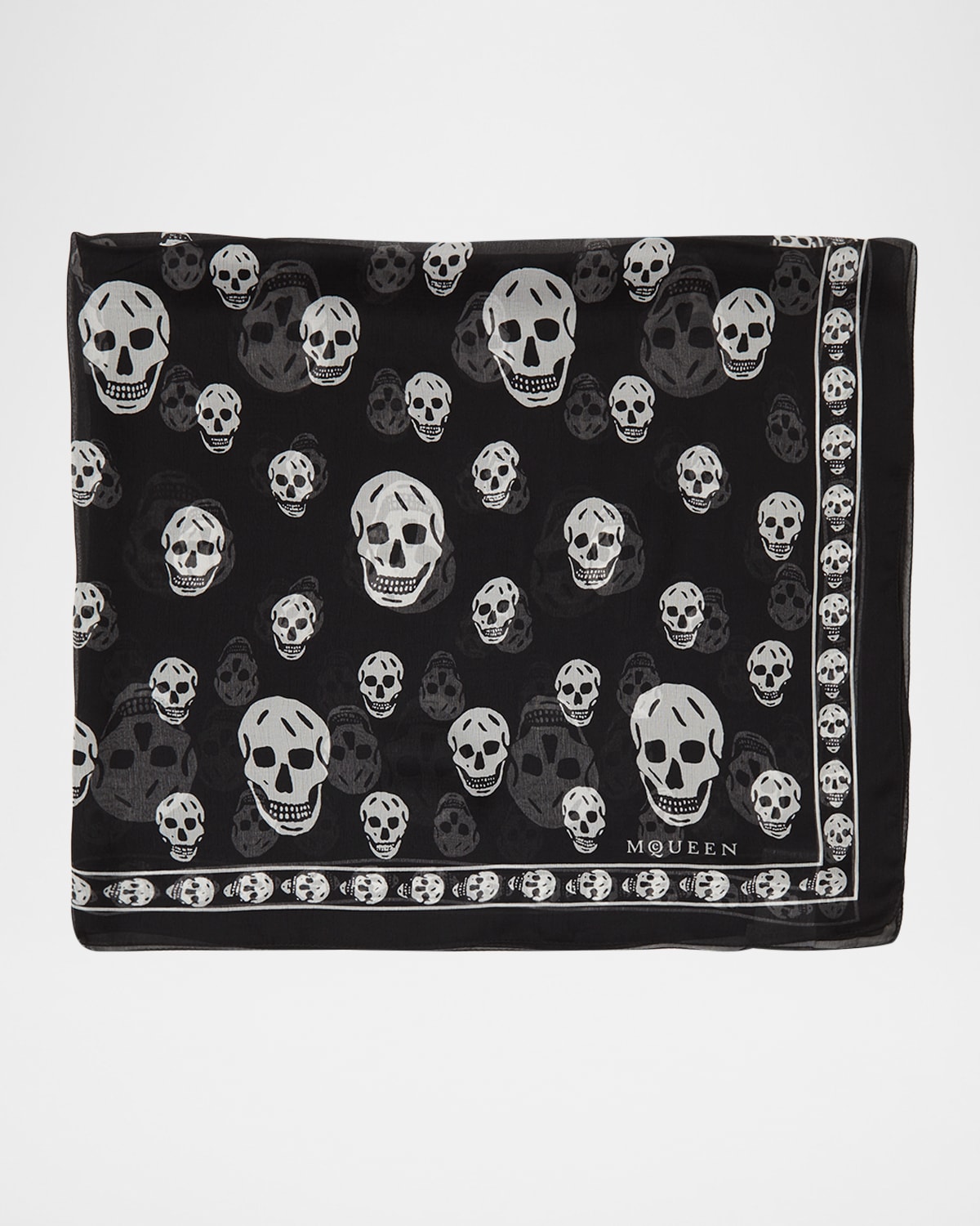 Classic Skull Silk Scarf