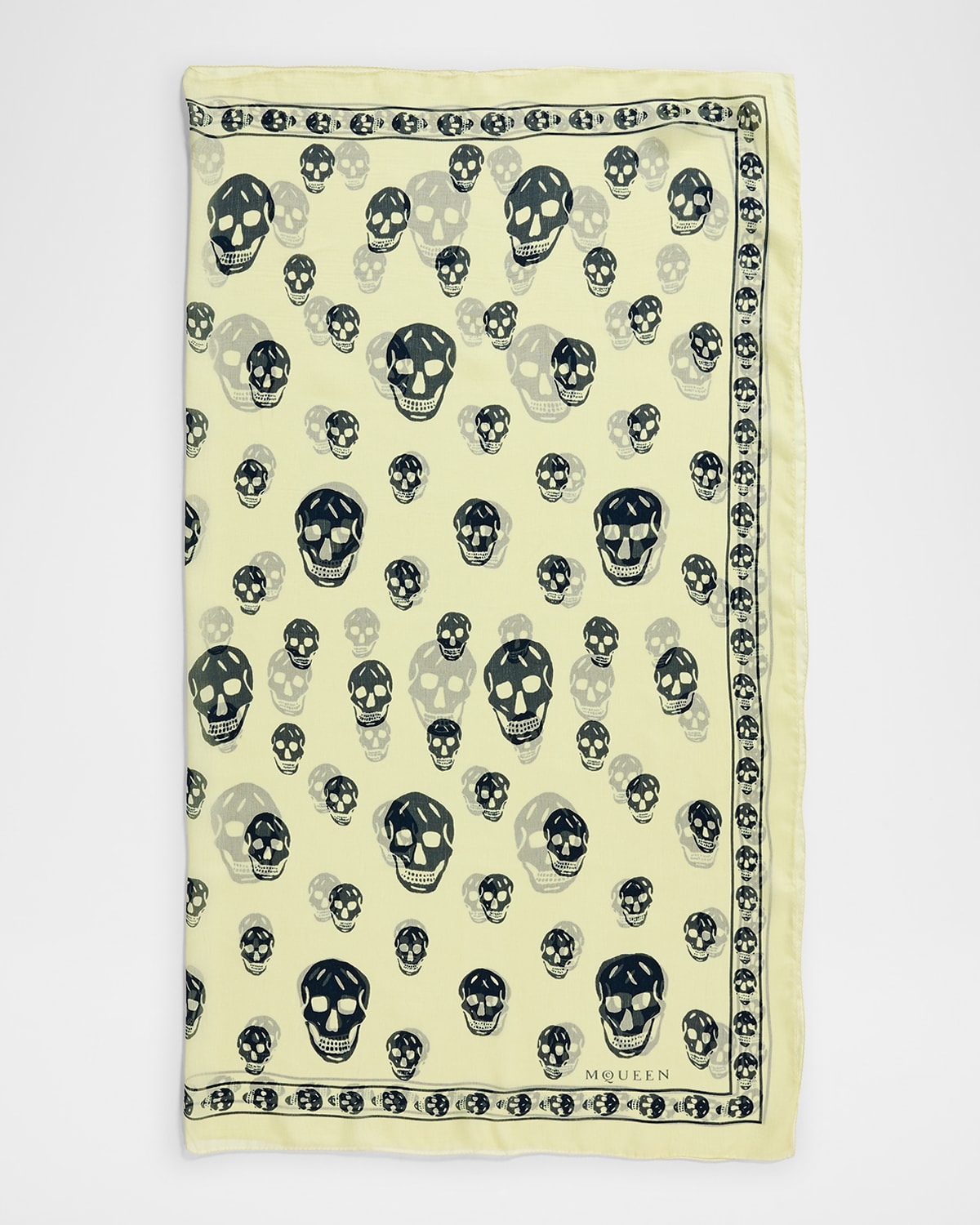 Classic Skull Silk Scarf