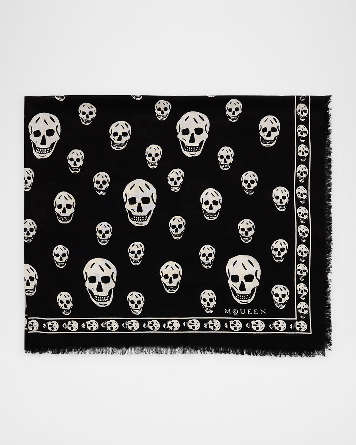 Classic Skull Wool Scarf