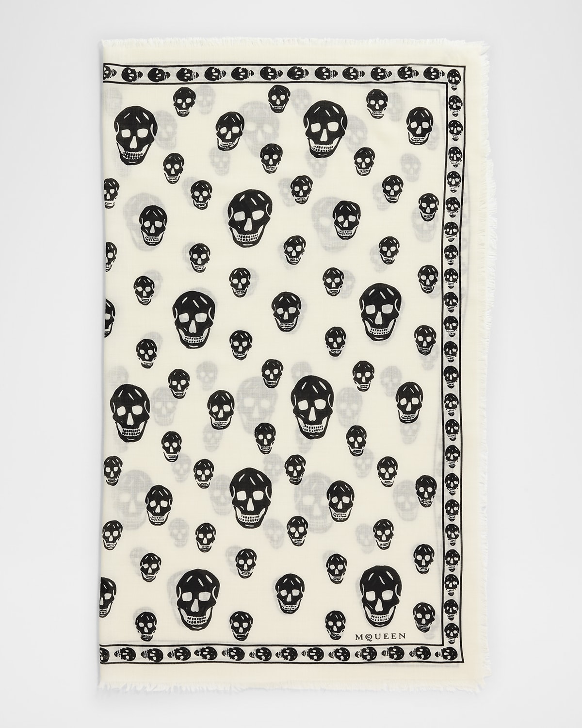 Classic Skull Wool Scarf