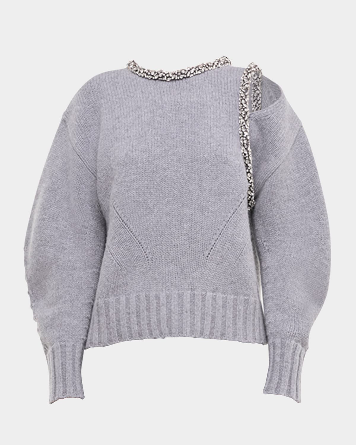 Monroe Embellished Wool-Cashmere Sweater