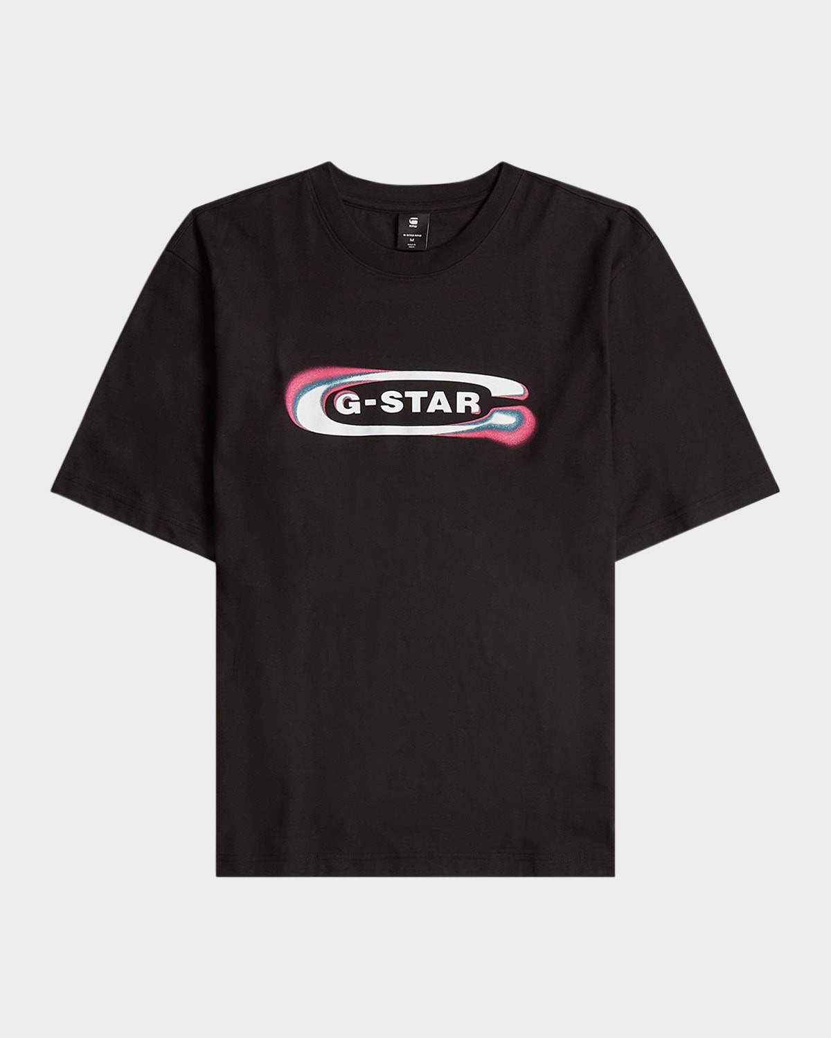 Shop G-star Raw Men's Gradient Old Skool Boxy T-shirt In Dk Black