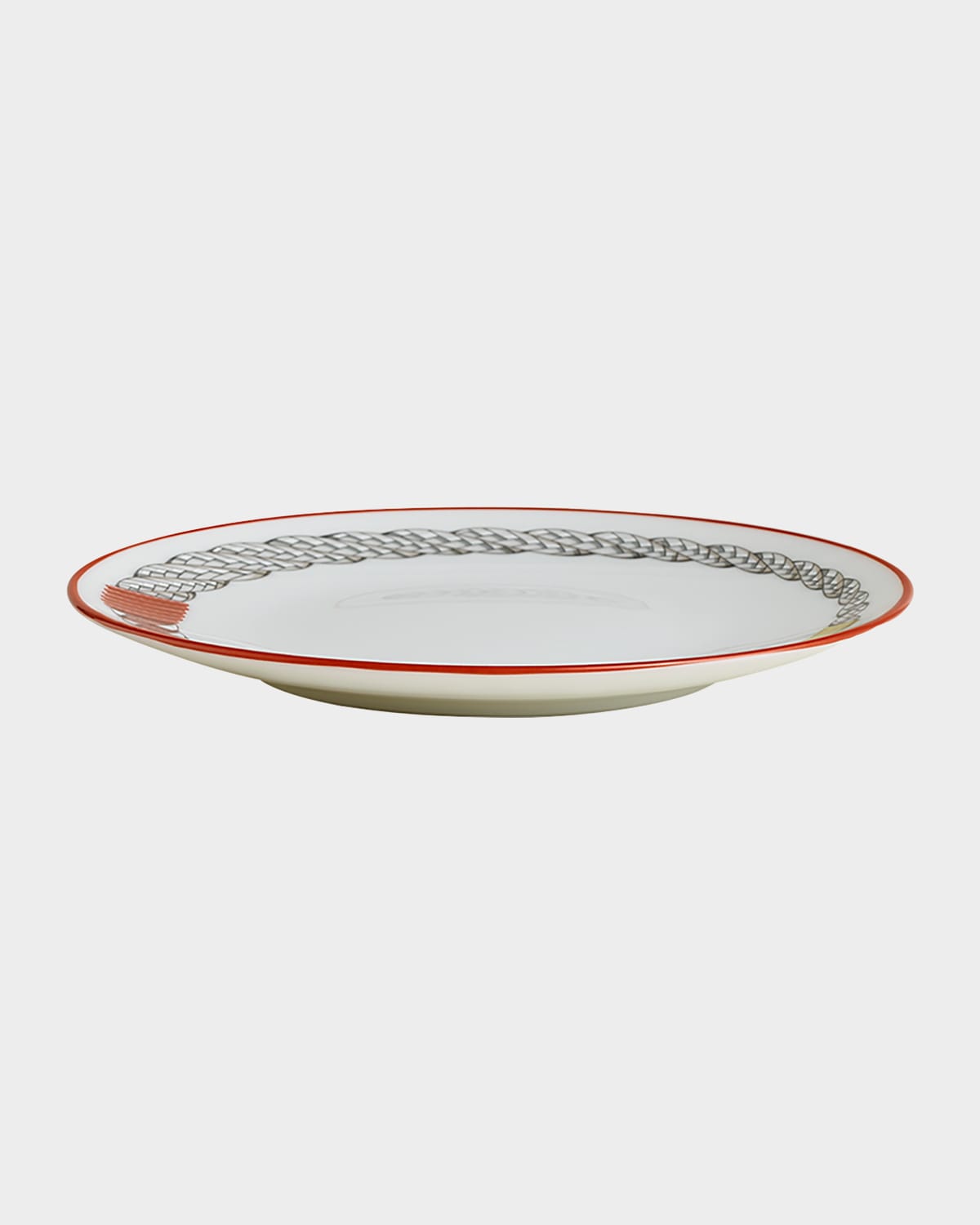 Pre-owned Hermes Tressages Equestres Bread And Butter Plate
