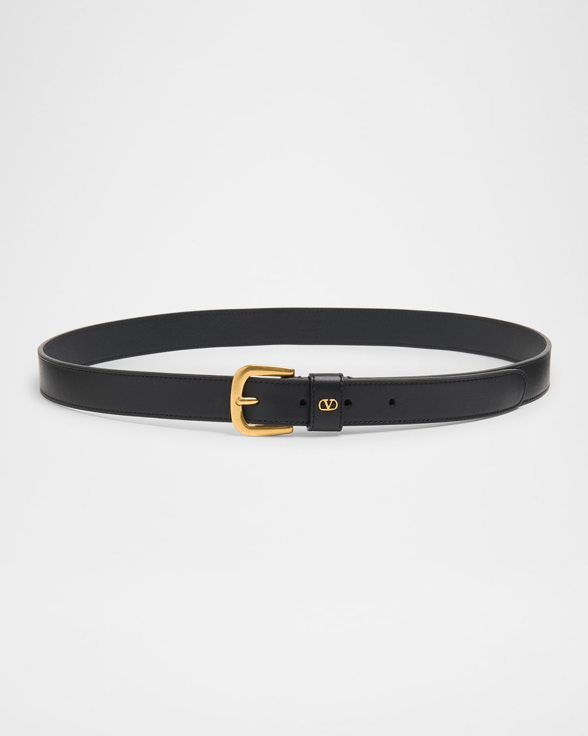 Men's Mini VLogo Leather Belt