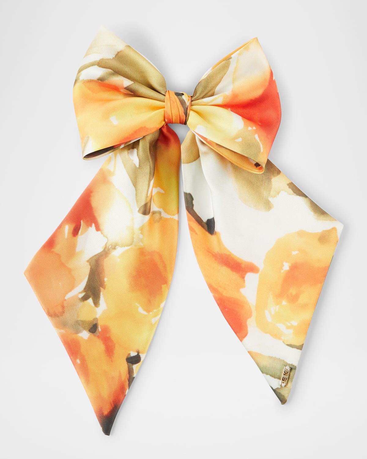 Eugenia Kim Tracy Bow Barrette In Orange