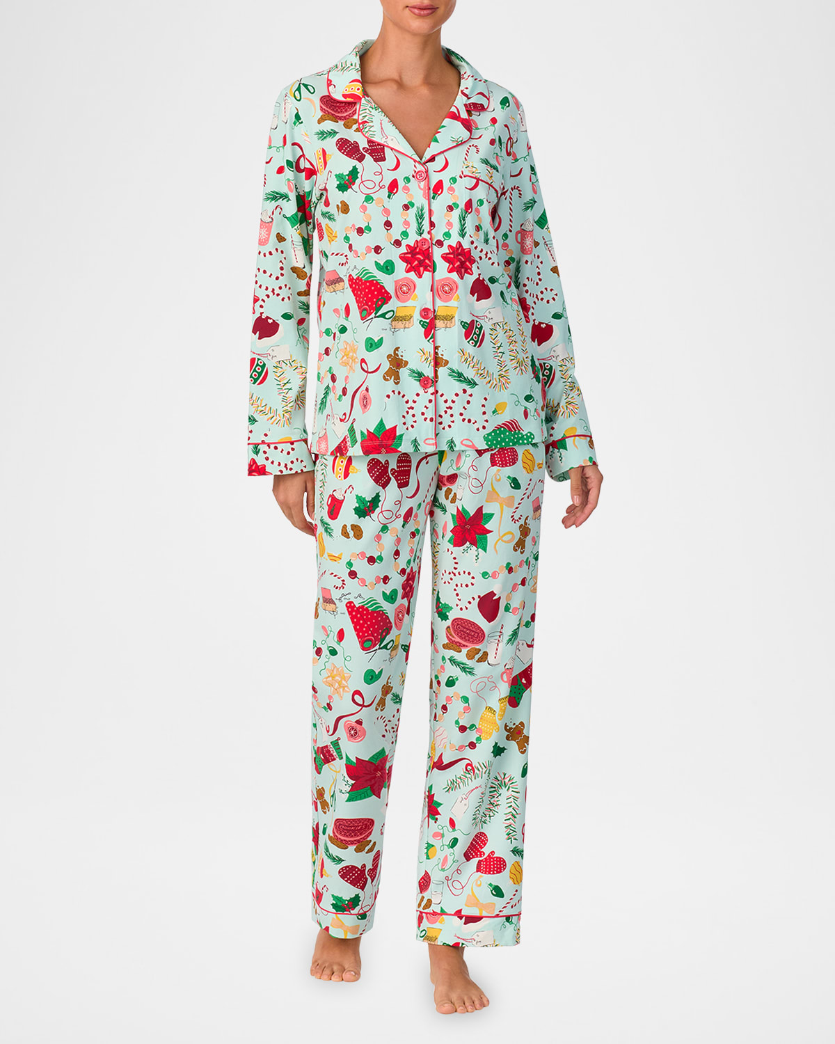 BEDHEAD PAJAMAS CHRISTMAS NOSTALGIA COTTON JERSEY PAJAMA SET