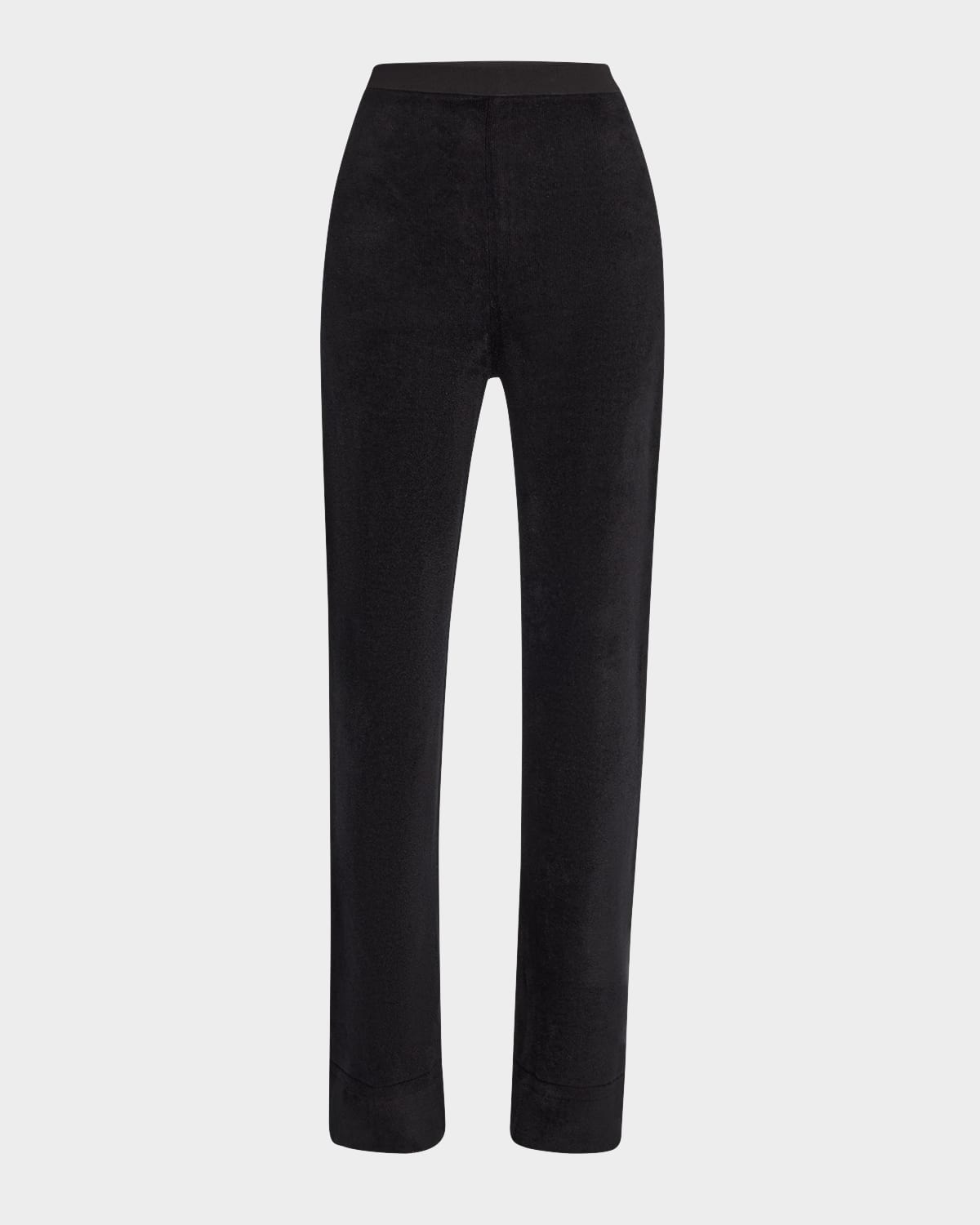 Shop Proenza Schouler White Label Evie Chenille Flare Pants In Black