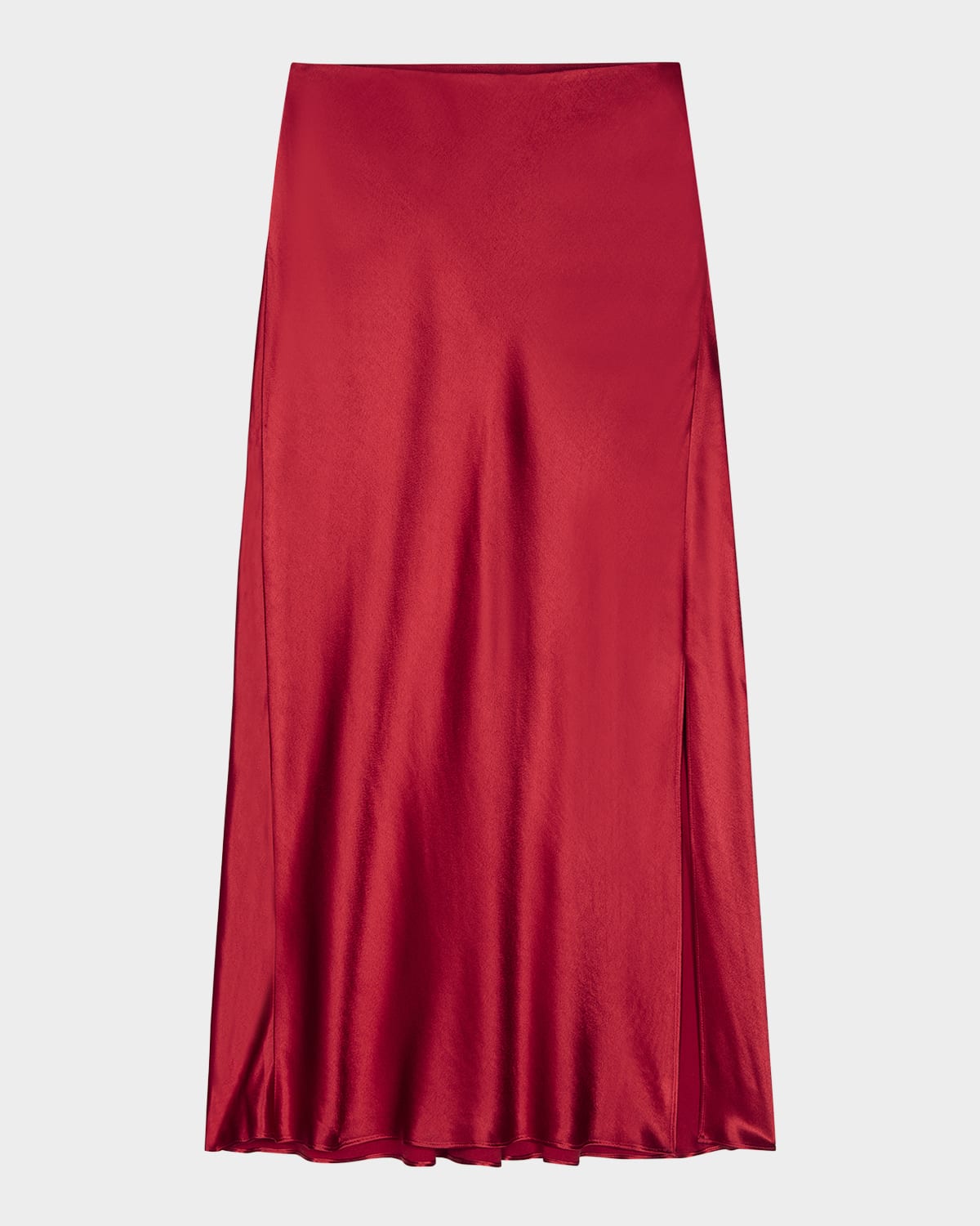 Maya Satin Midi Skirt
