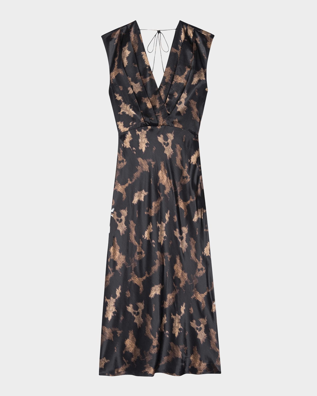 Rails Odella Satin Midi Dress In Diffused Sandstone
