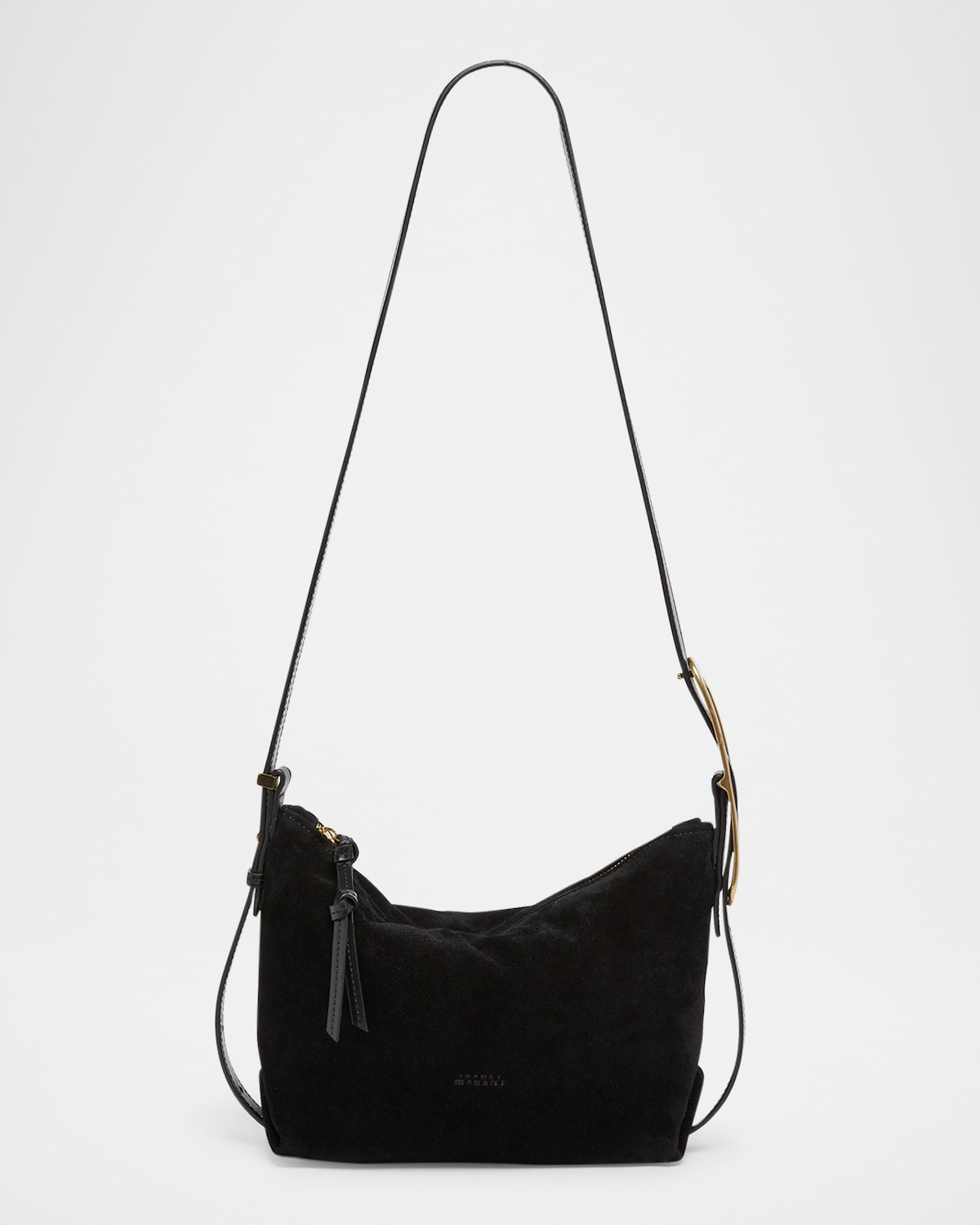 ISABEL MARANT LEYDEN MINI BUCKLE SUEDE SHOULDER BAG 