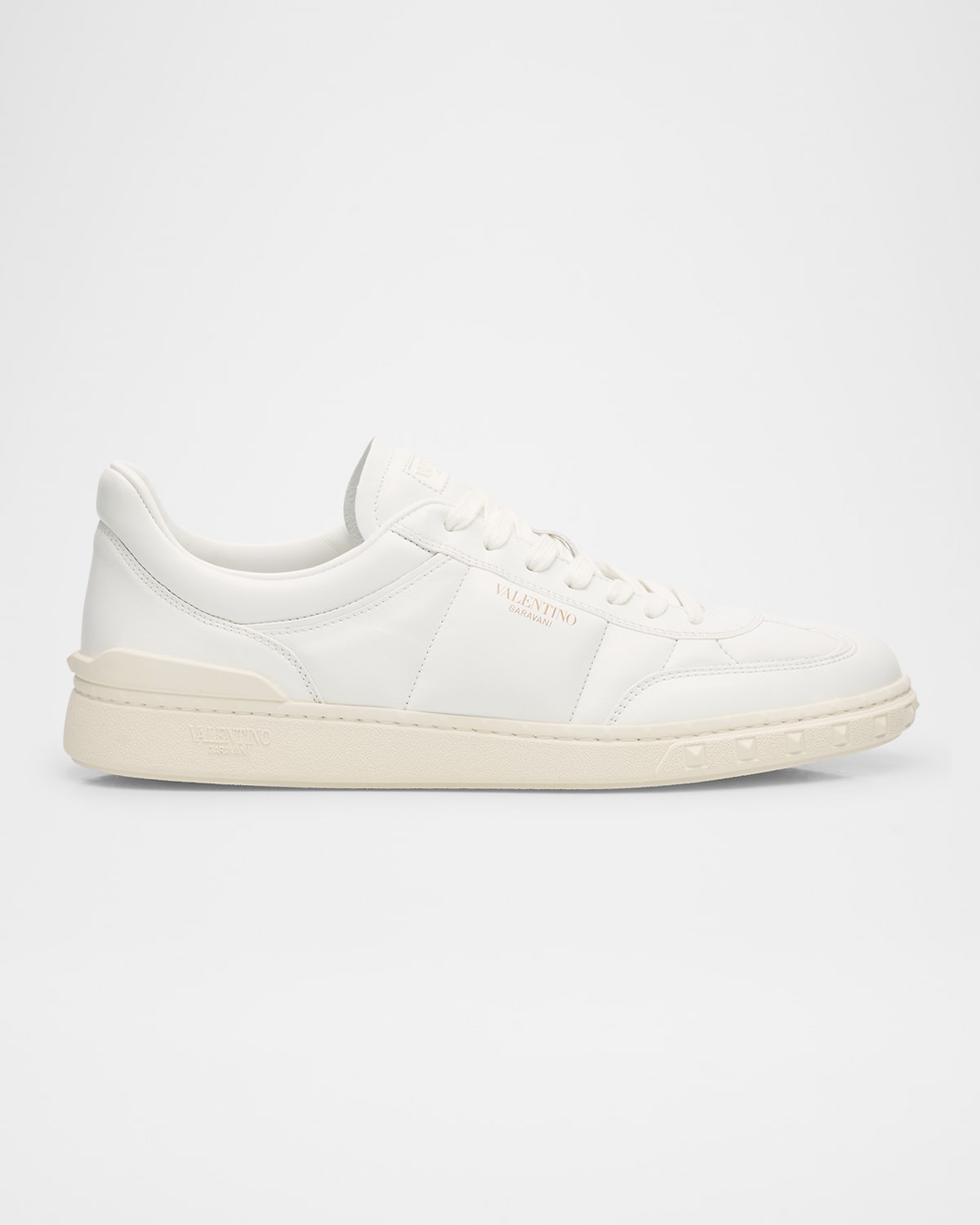 Valentino Upvillage Low Top Nappa Leather Sneaker In White