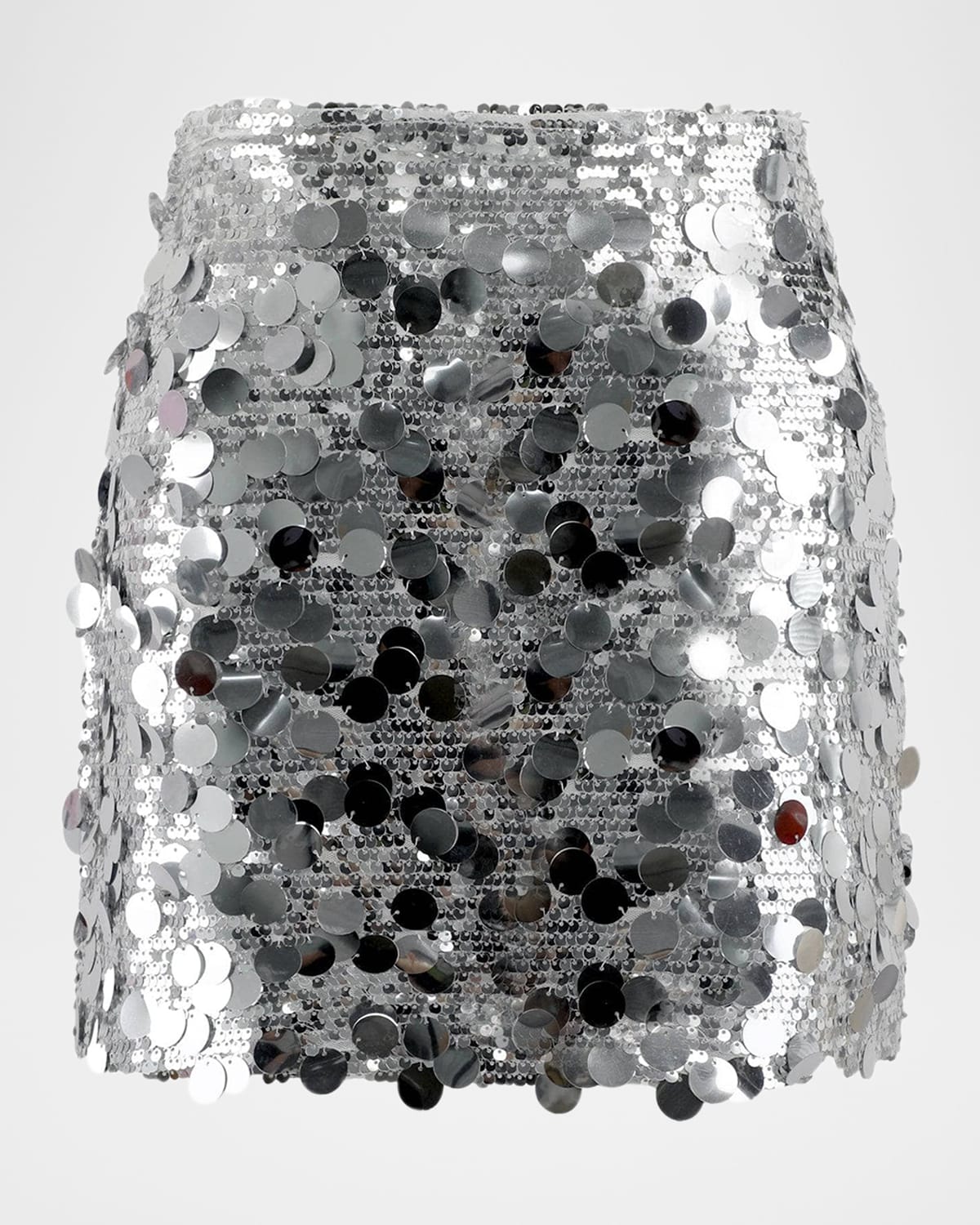 Lola + The Boys Girl's Magic Paillette Mini Sequin Skirt In Silver