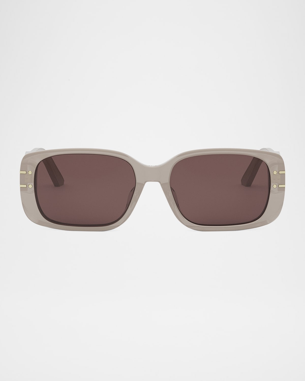 Dior Eyewear Rectangle-frame Sunglasses In Sbeigbrn