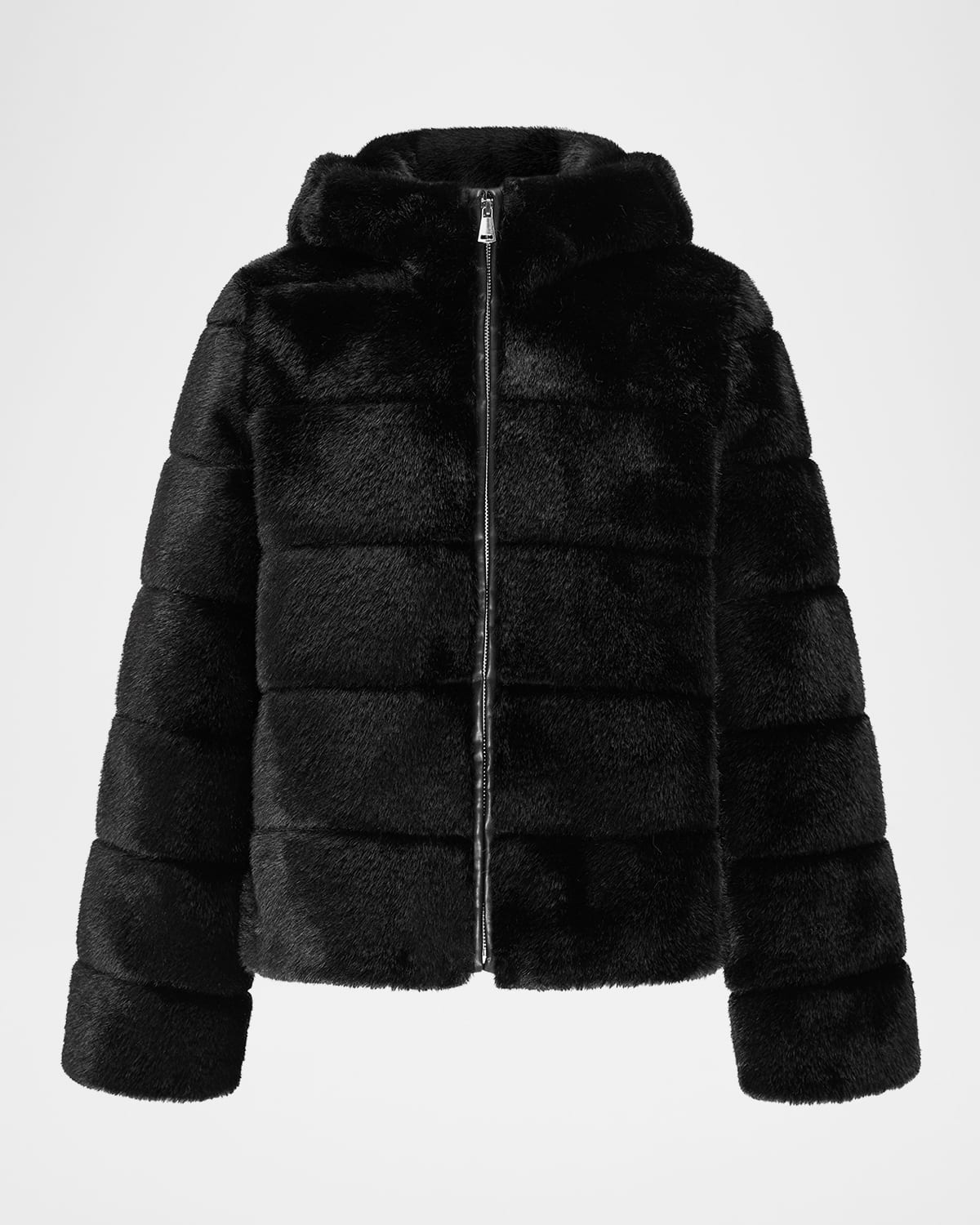 Mink Faux Fur Hooded Jacket