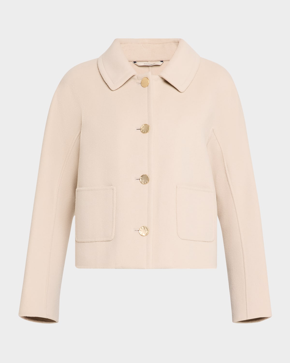 MAX MARA SOGNO BUTTON-FRONT WOOL SHORT JACKET 