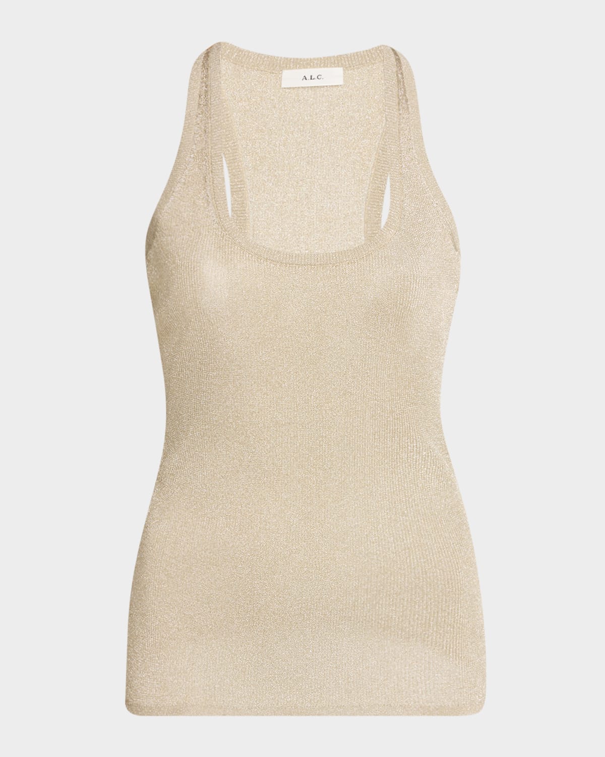 A.l.c Iris Tank Top In Light Gold In Light Gold