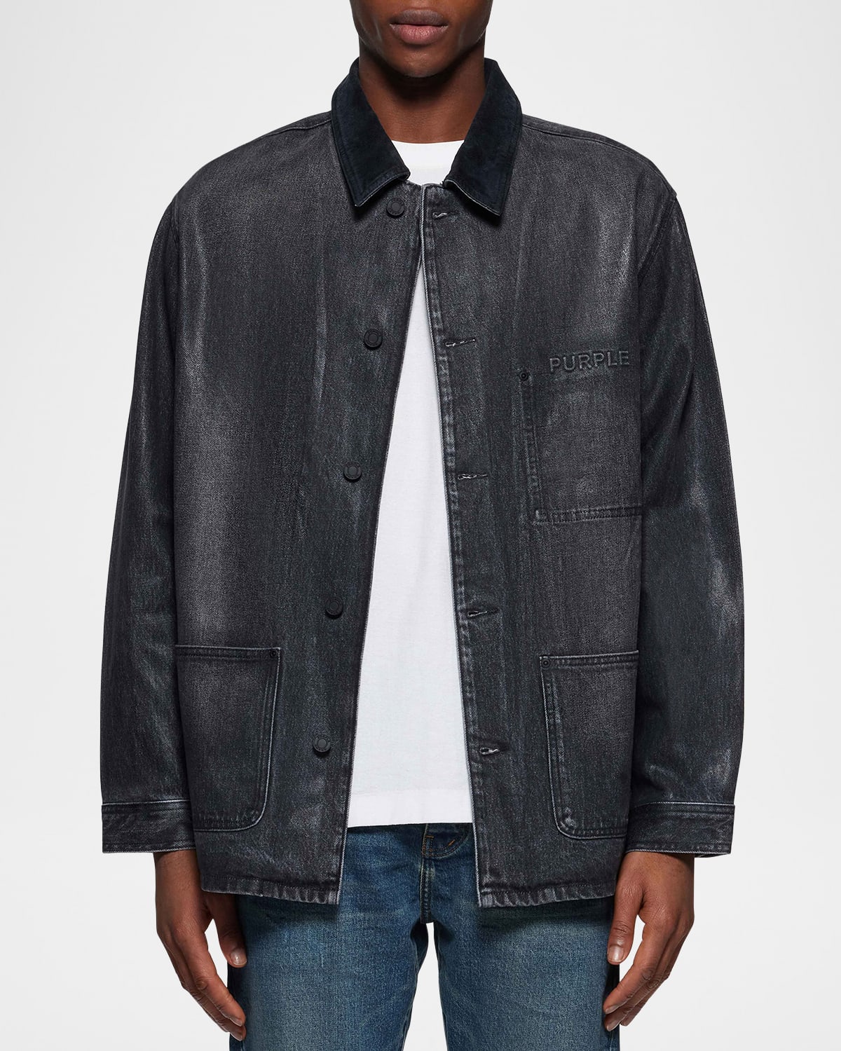 Men's Coated Denim Workwear Jacket