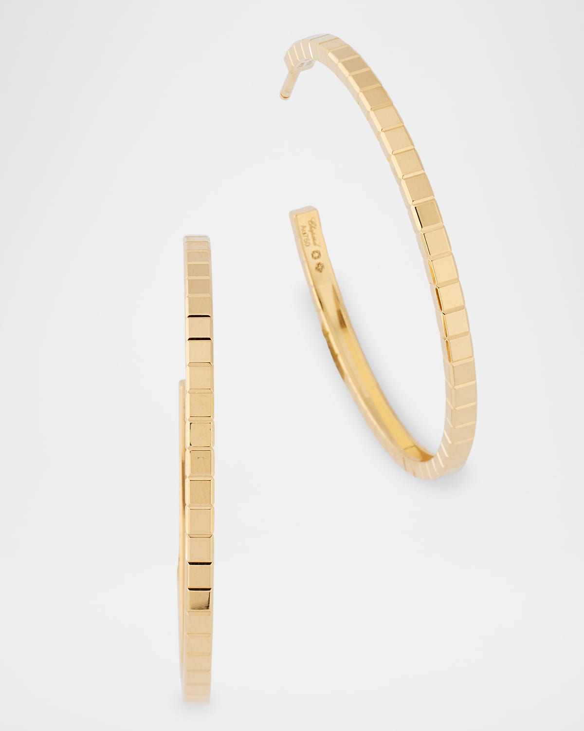 Chopard 18K Yellow Gold Ice Cube Hoop Earrings