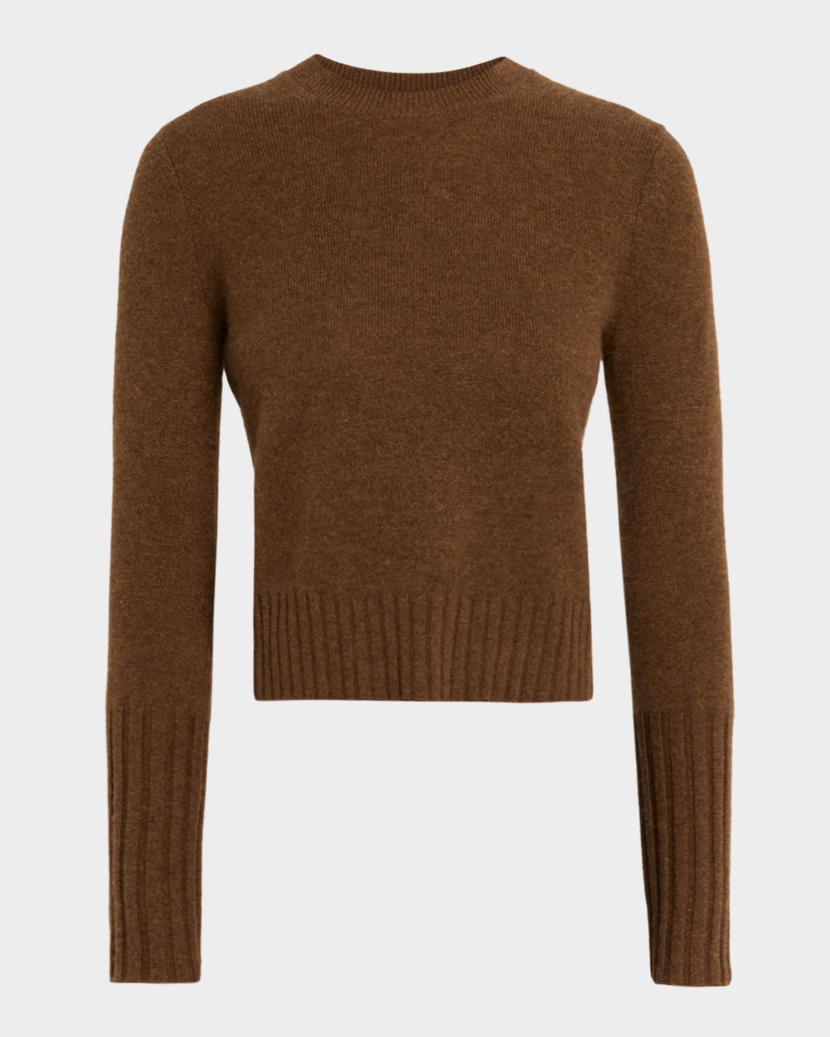 Guest In Residence Shrunken Crewneck Sweater In Cashmere In Multi