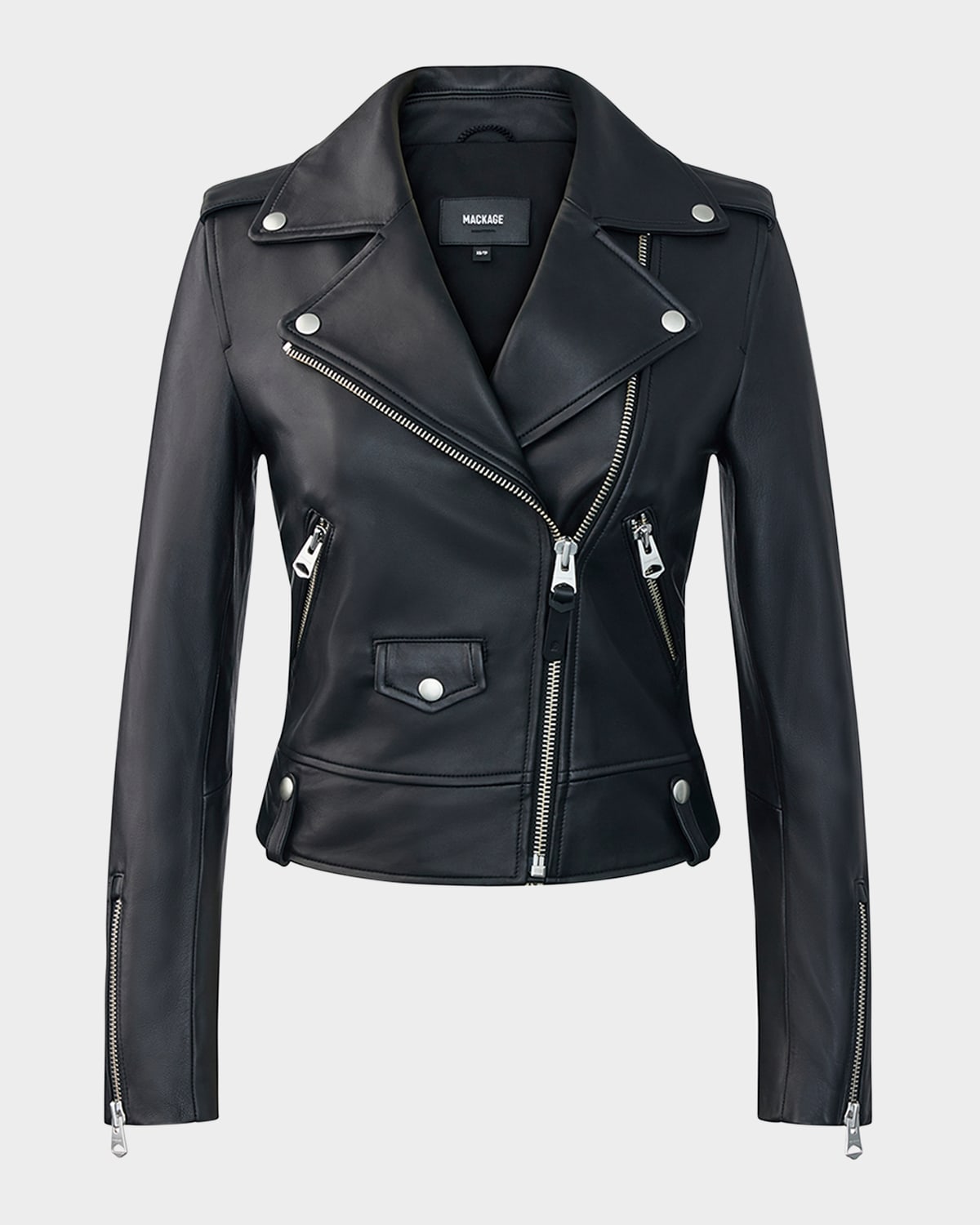 MACKAGE BAYA LEATHER BIKER JACKET 