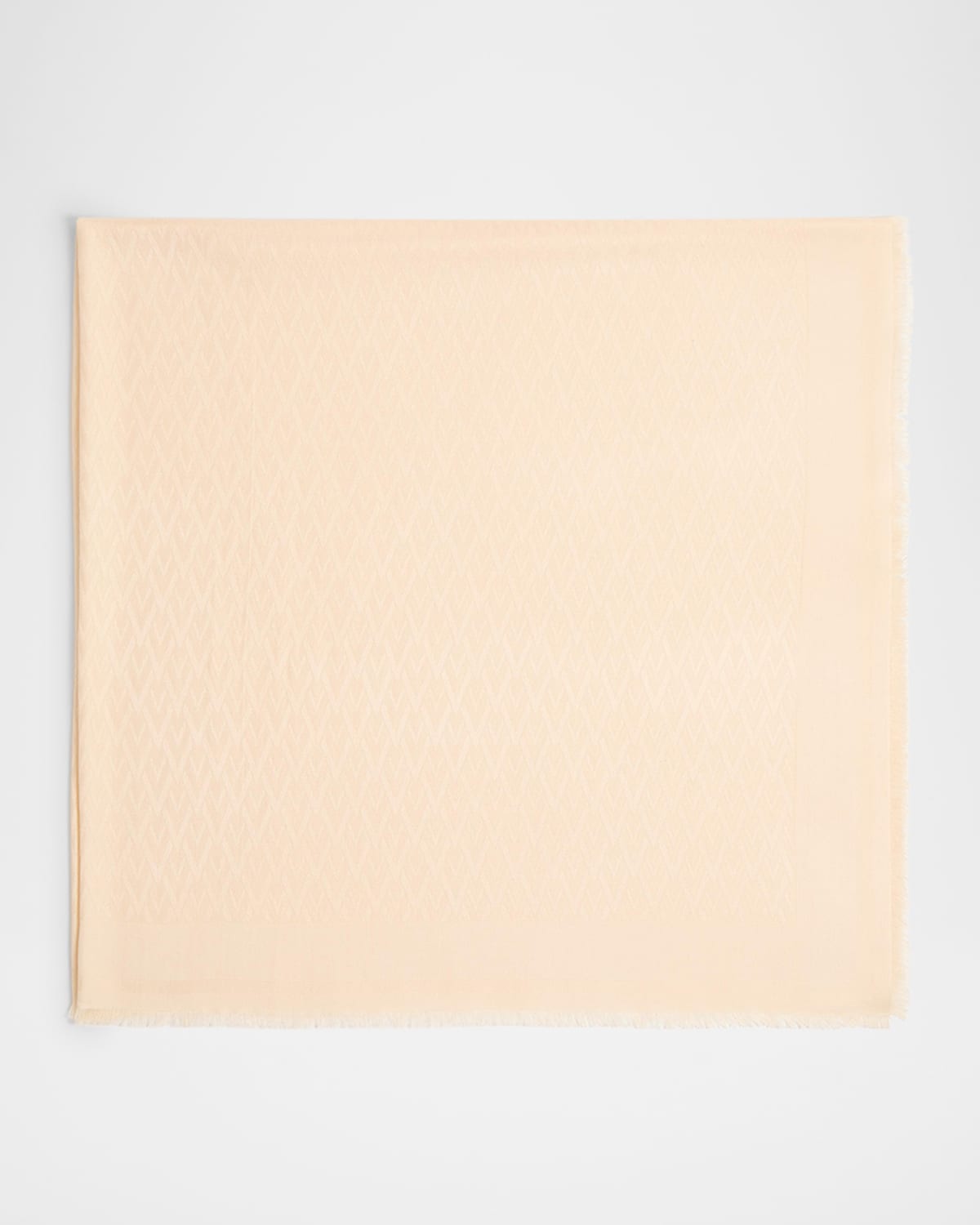 Valentino Toute La V Logo Jacquard Shawl In 581 Burro