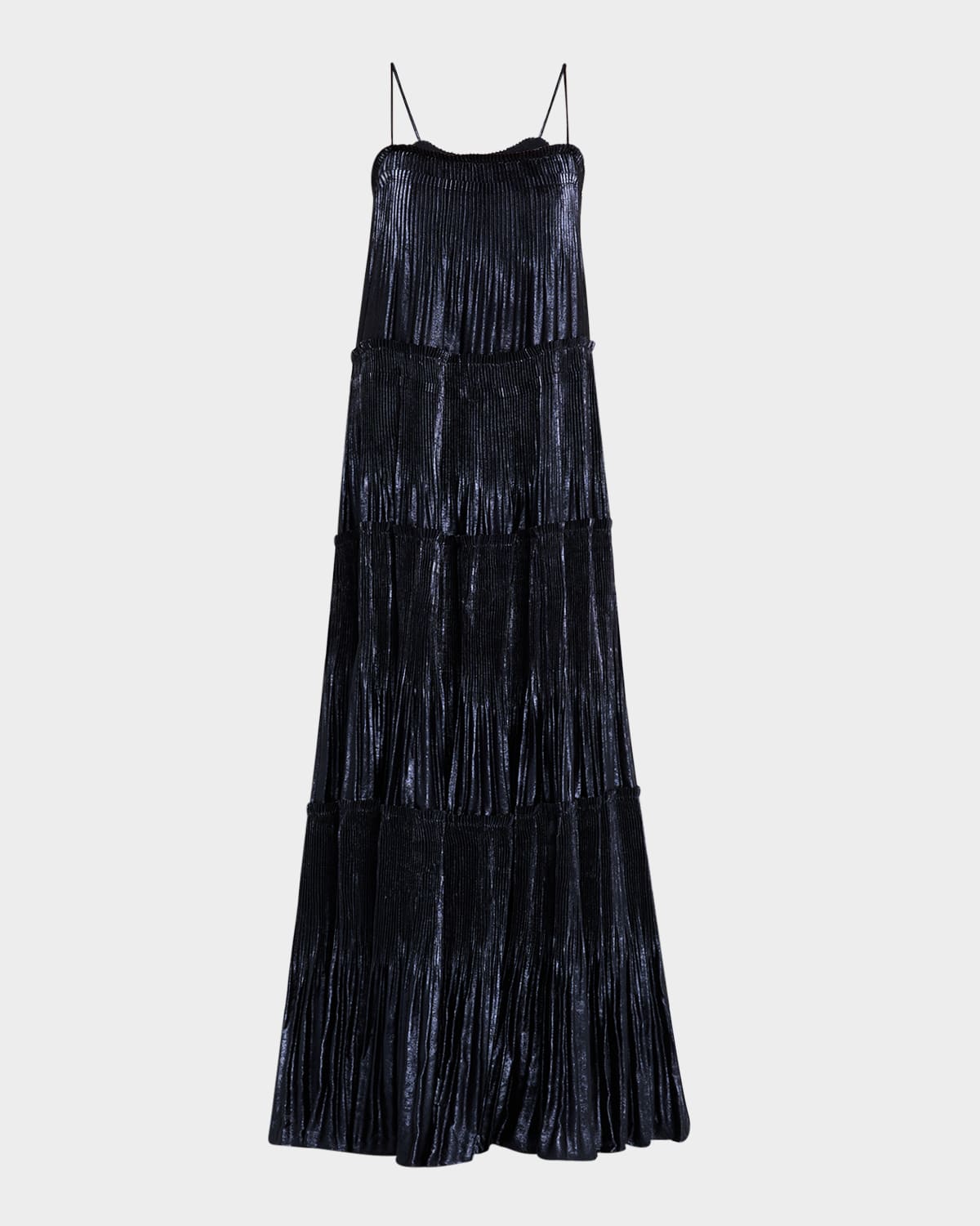Shandon Tiered Metallic Maxi Dress