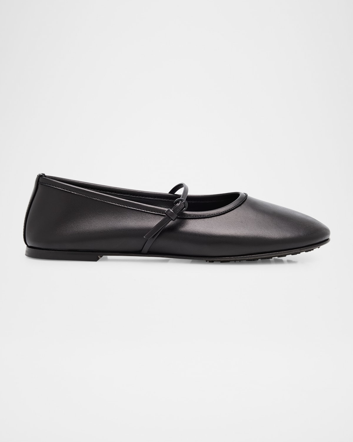 Dear Frances Black Balla Mesh Strap Ballerina Flats In Black