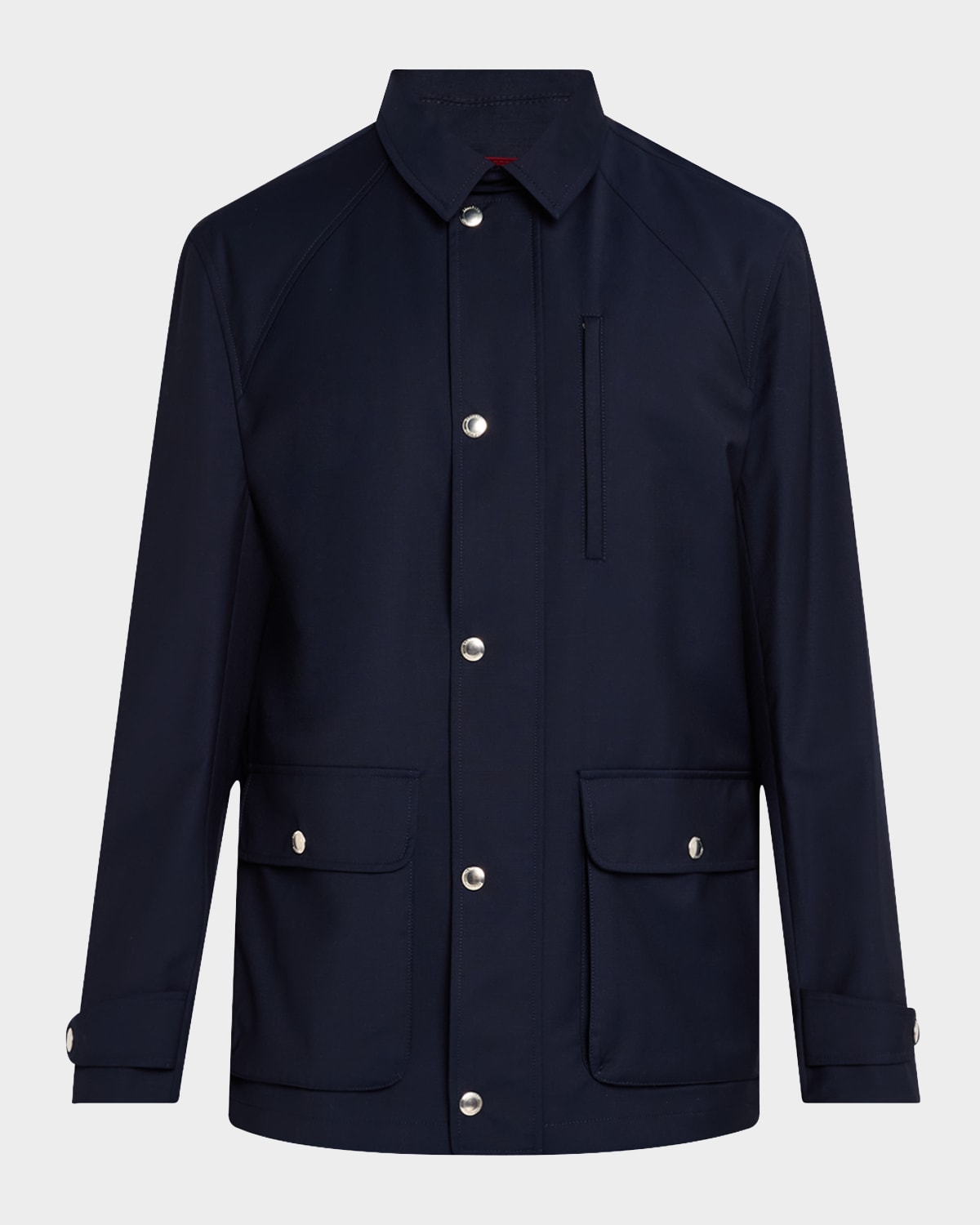 Men's Wool Full-Zip Travel Jacket