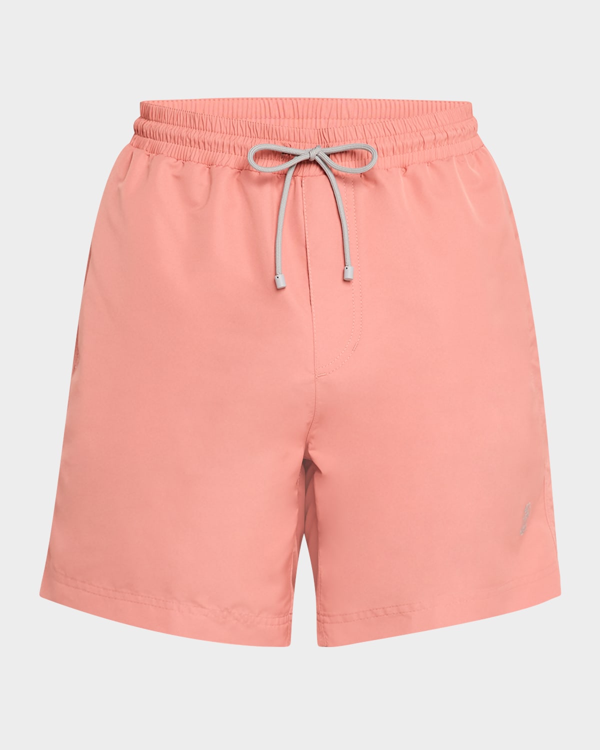Shop Brunello Cucinelli Men's Solid Swim Trunks In Light Blue