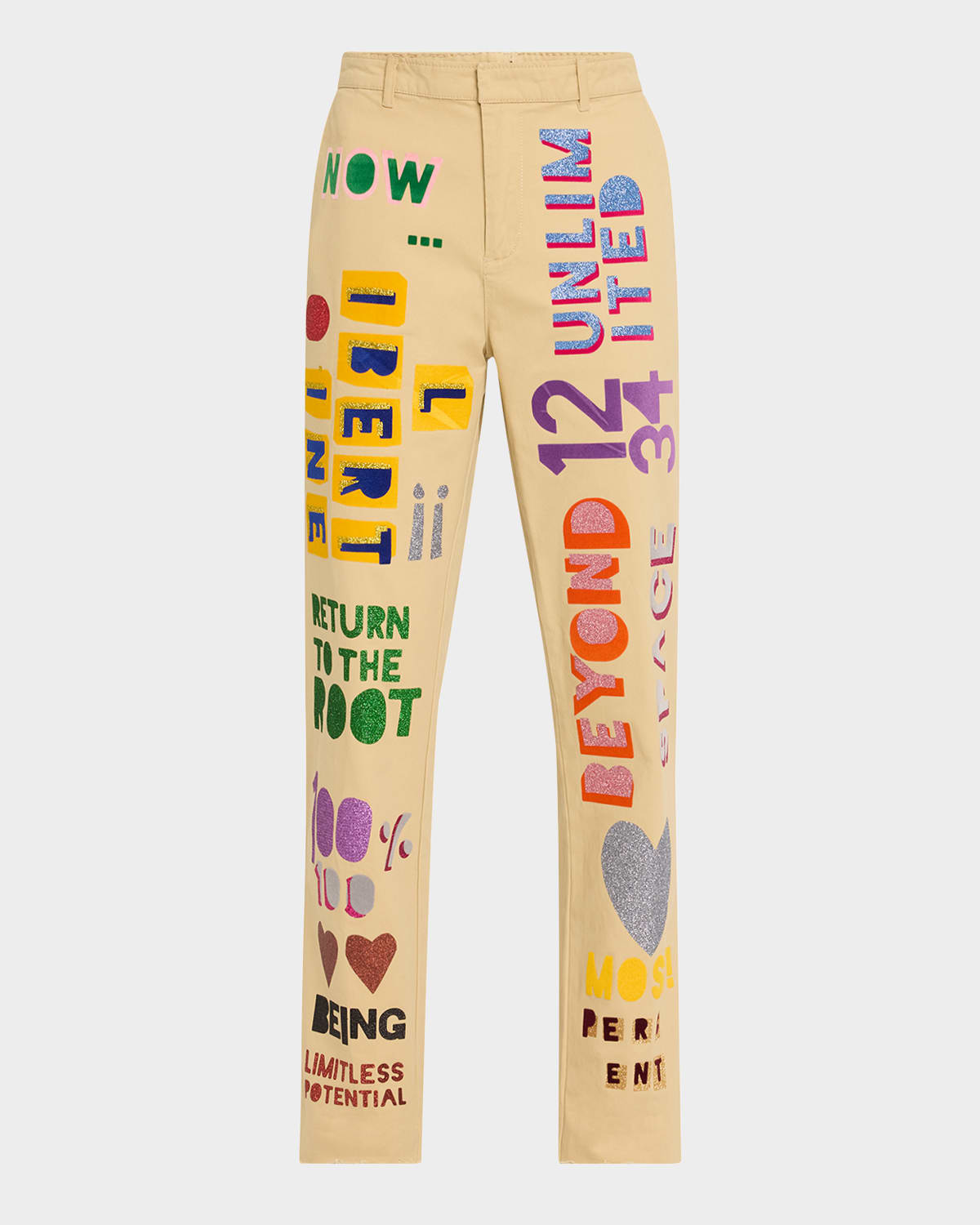 Unlimited Potential Printed Straight-Leg Ankle Chino Pants