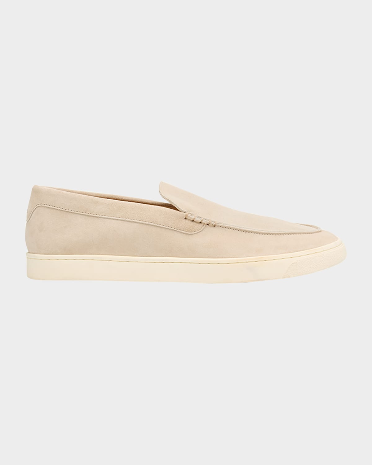Brunello Cucinelli Men's Hybrid Venetian Suede Slip-ons In Beige