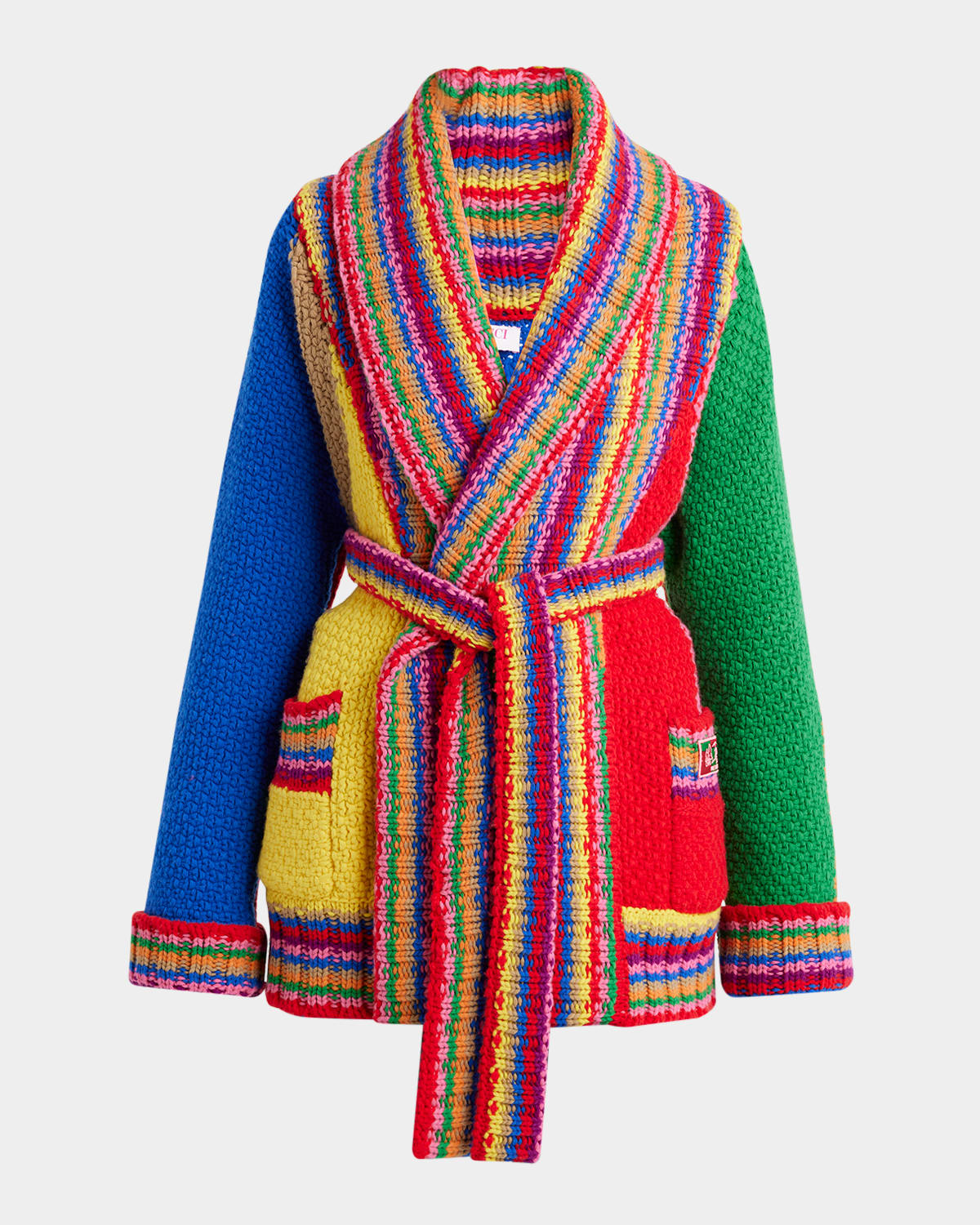 Pucci Wool Multicolor Cardigan In Multicolor
