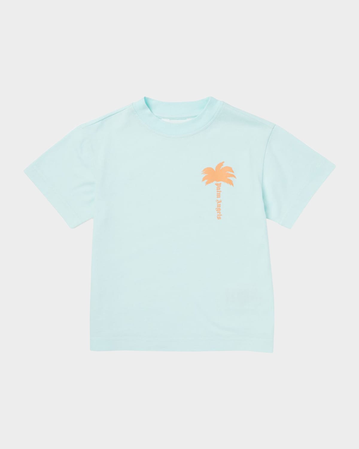 PALM ANGELS BOY'S LOGO-PRINT PALM TREE GRAPHIC T-SHIRT 